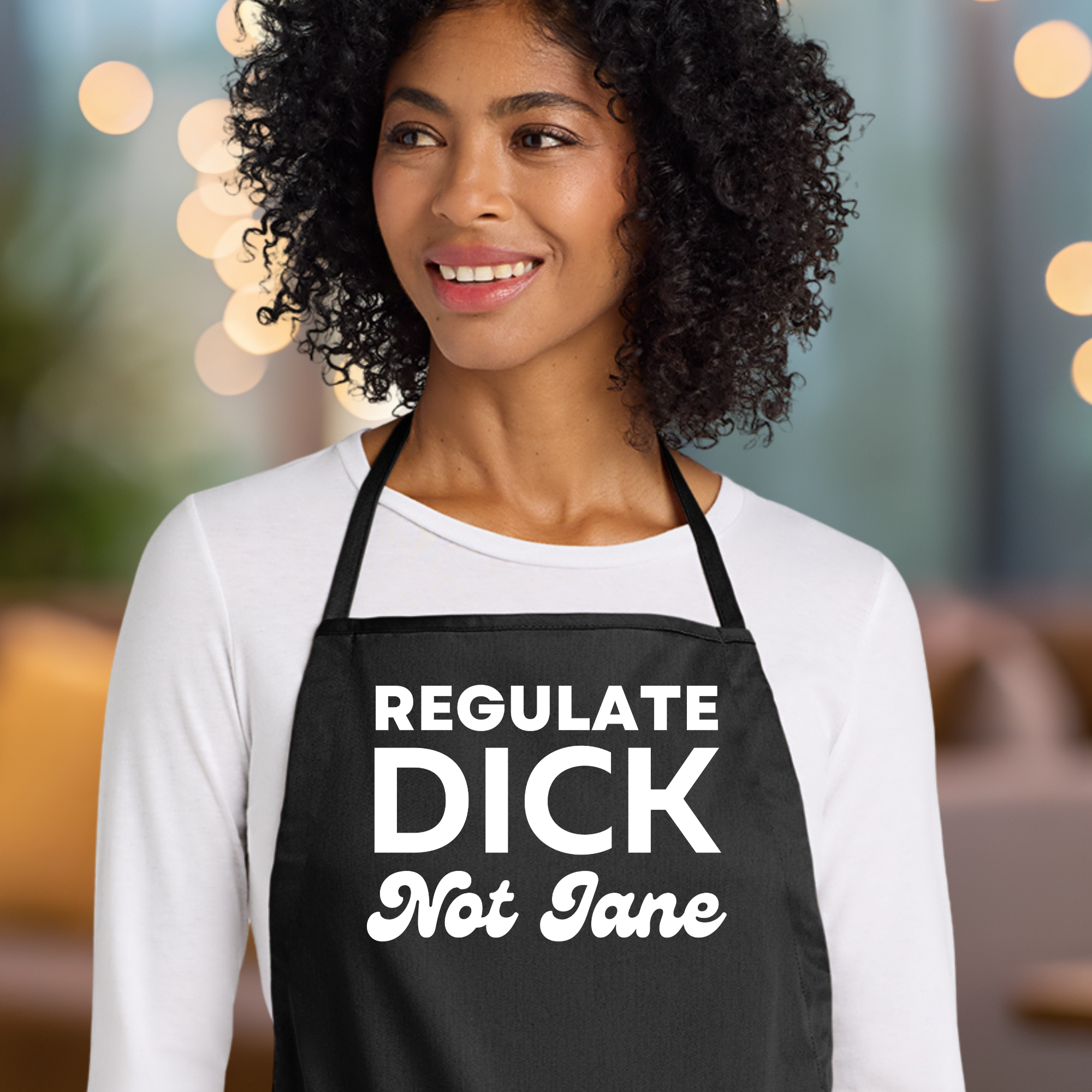 Regulate Dick Not Jane Apron In Black.png