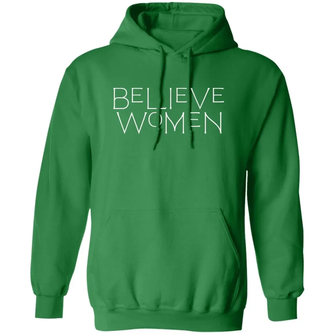 Believe Women Hoodie In Green.webp