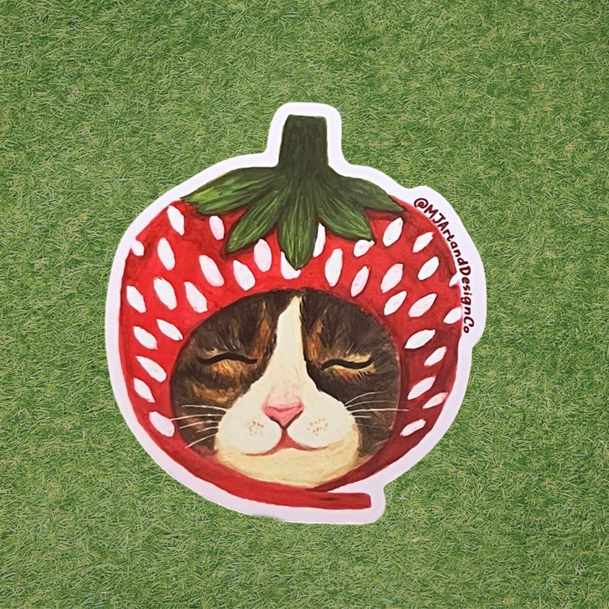 Strawberry Cat Sticker