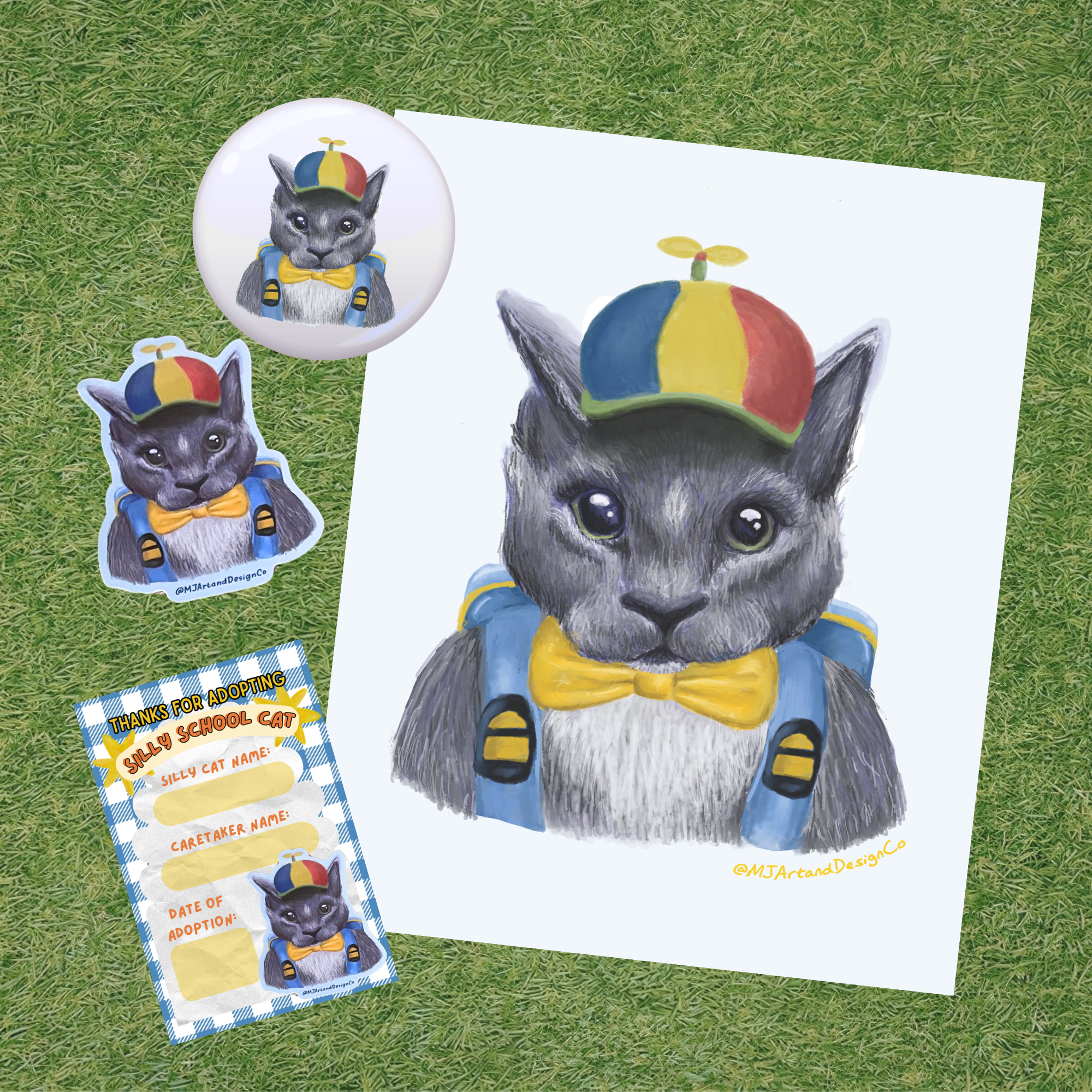 Silly School Cat Adoption Kit