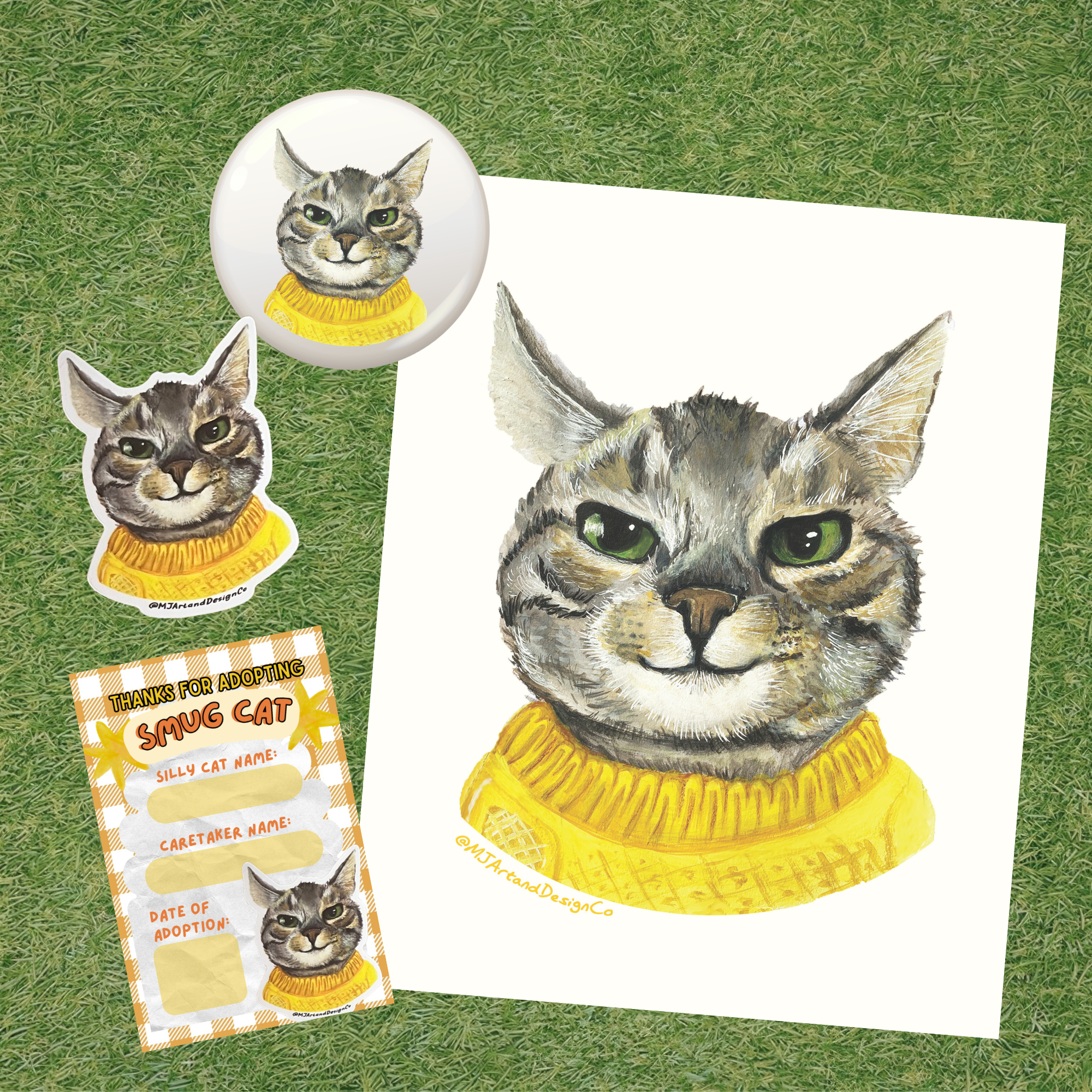 Smug Cat Adoption Kit