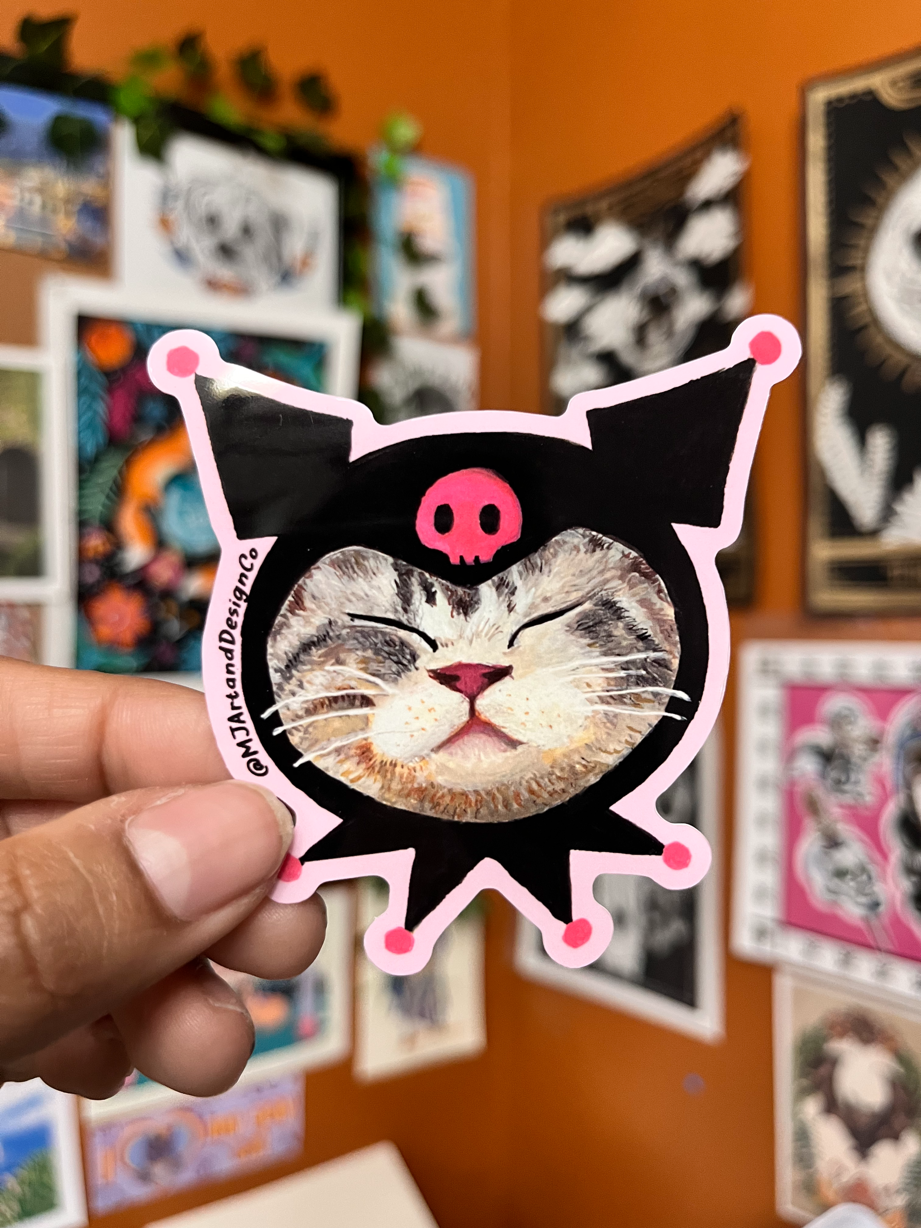 Kuromi Cat Sticker
