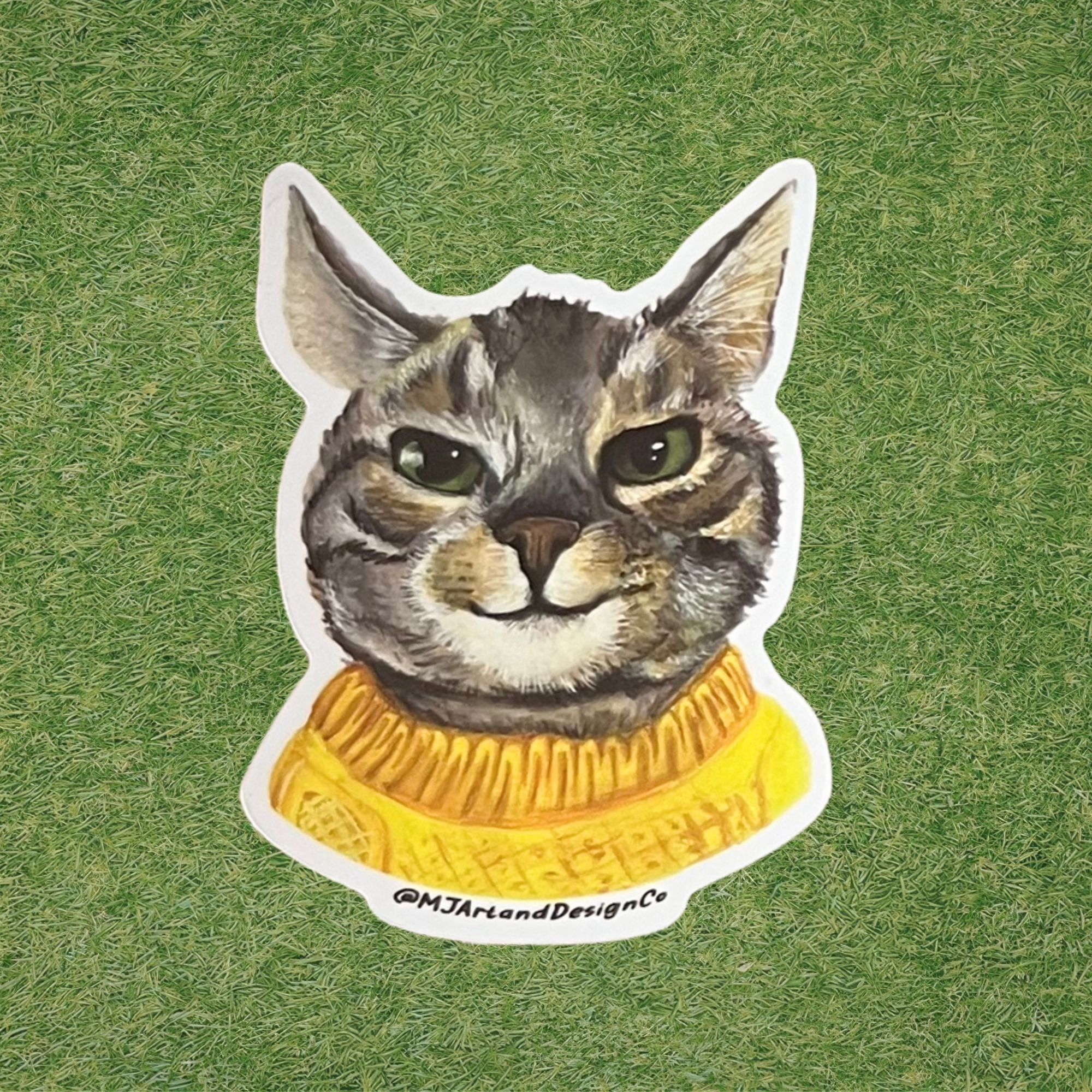Smug Cat Sticker