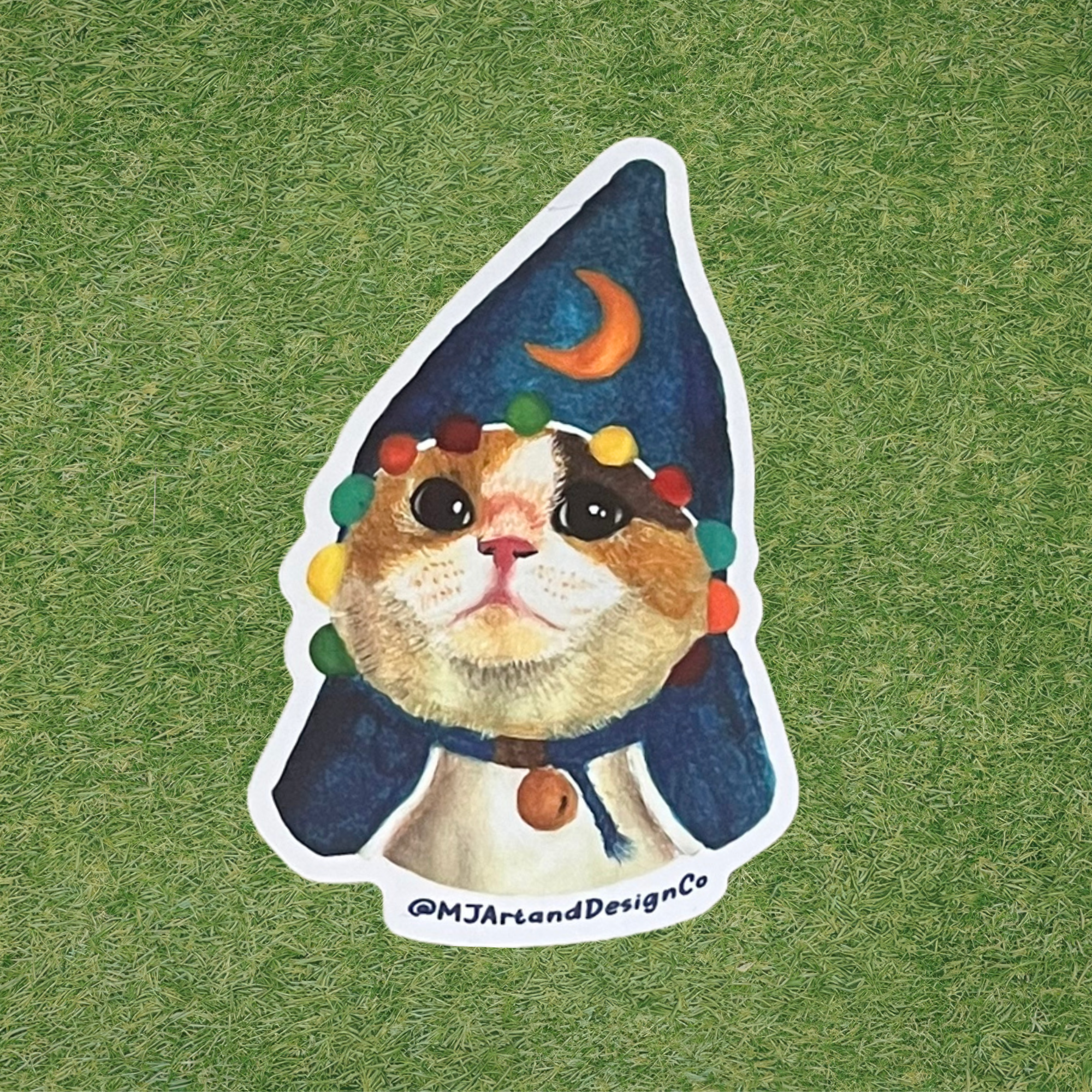 Magical Wizard Cat Sticker