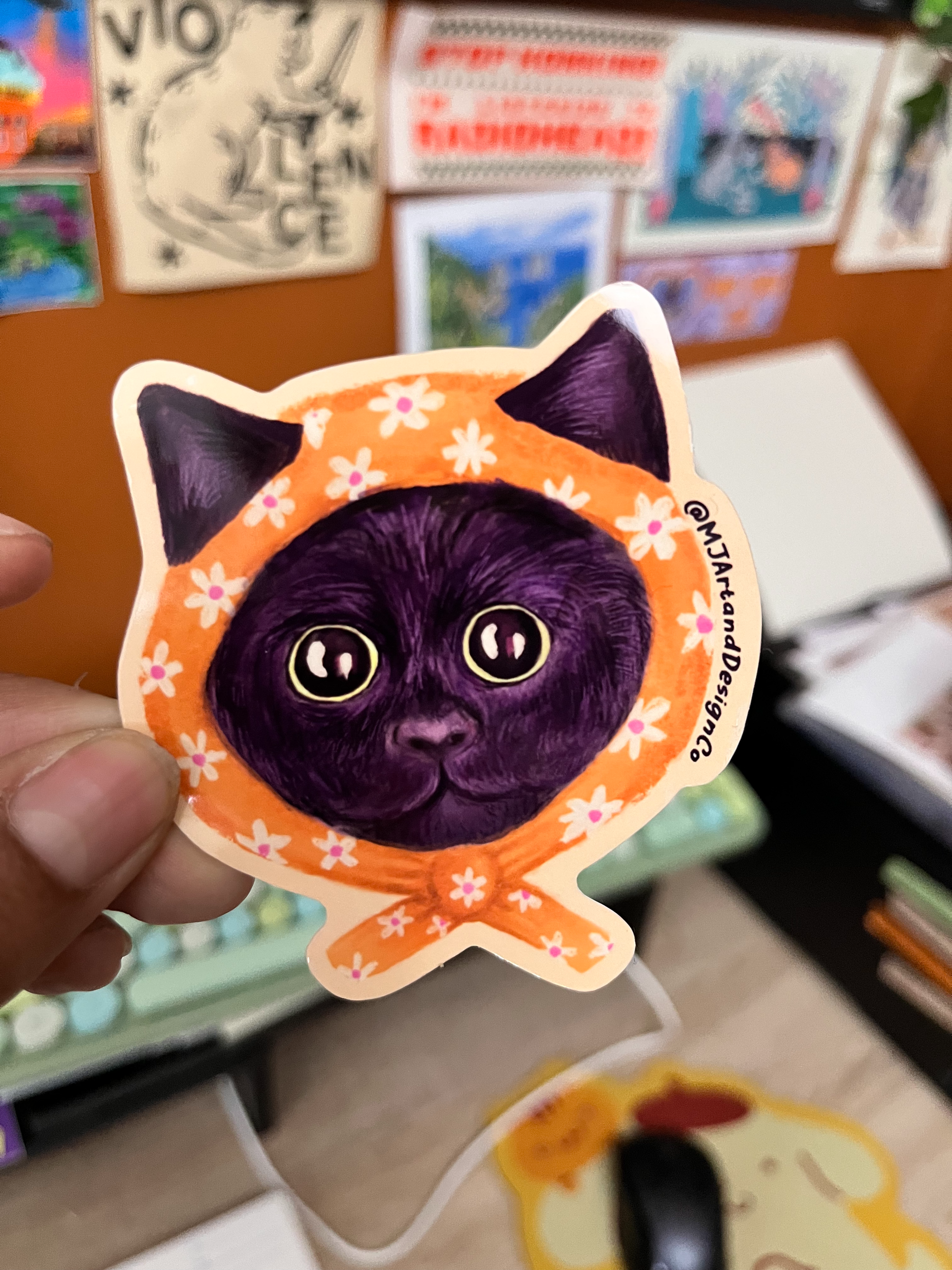 Babushka Cat Sticker