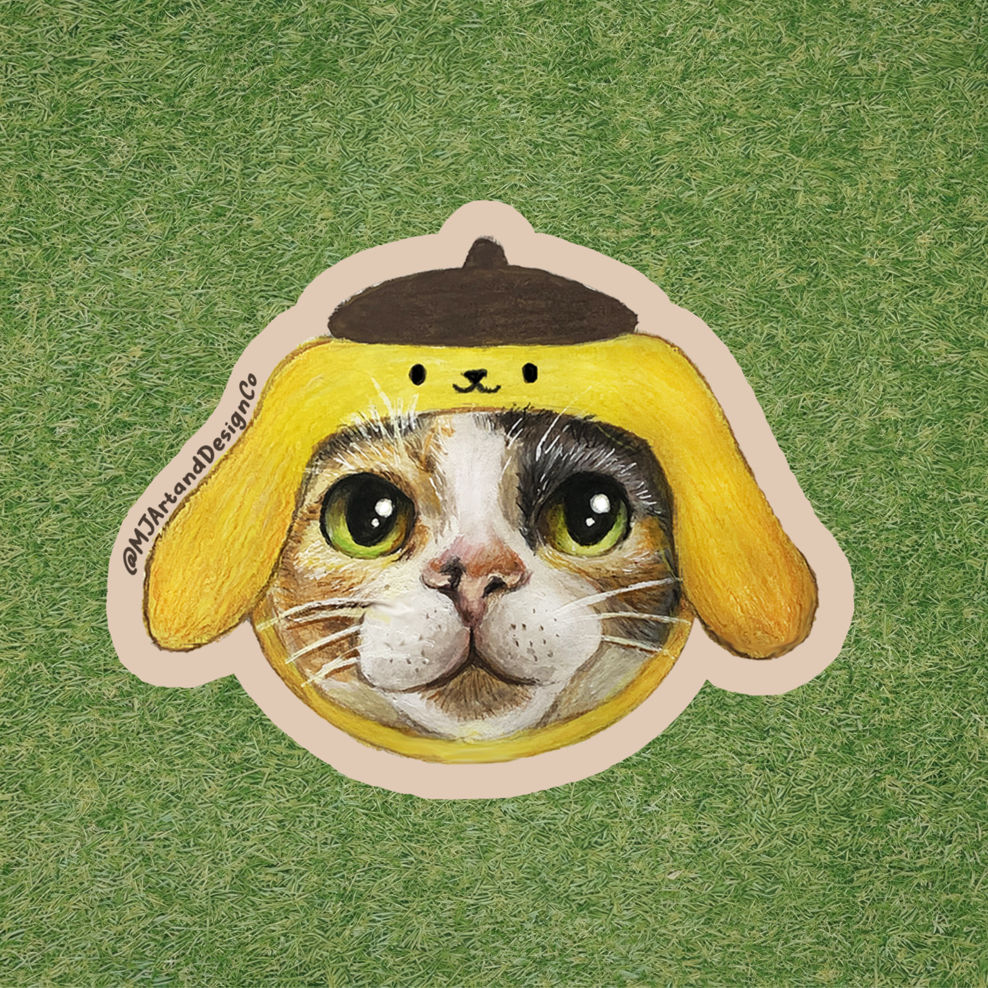Pompompurin Cat Sticker
