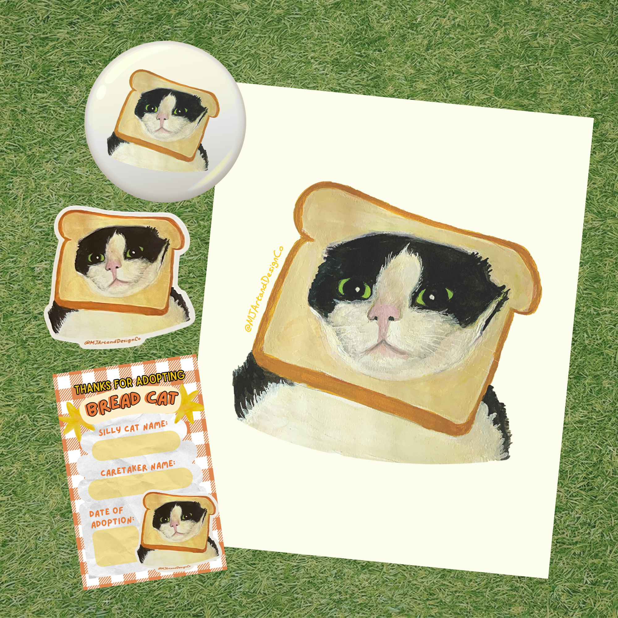 Bread Cat Adoption Kit