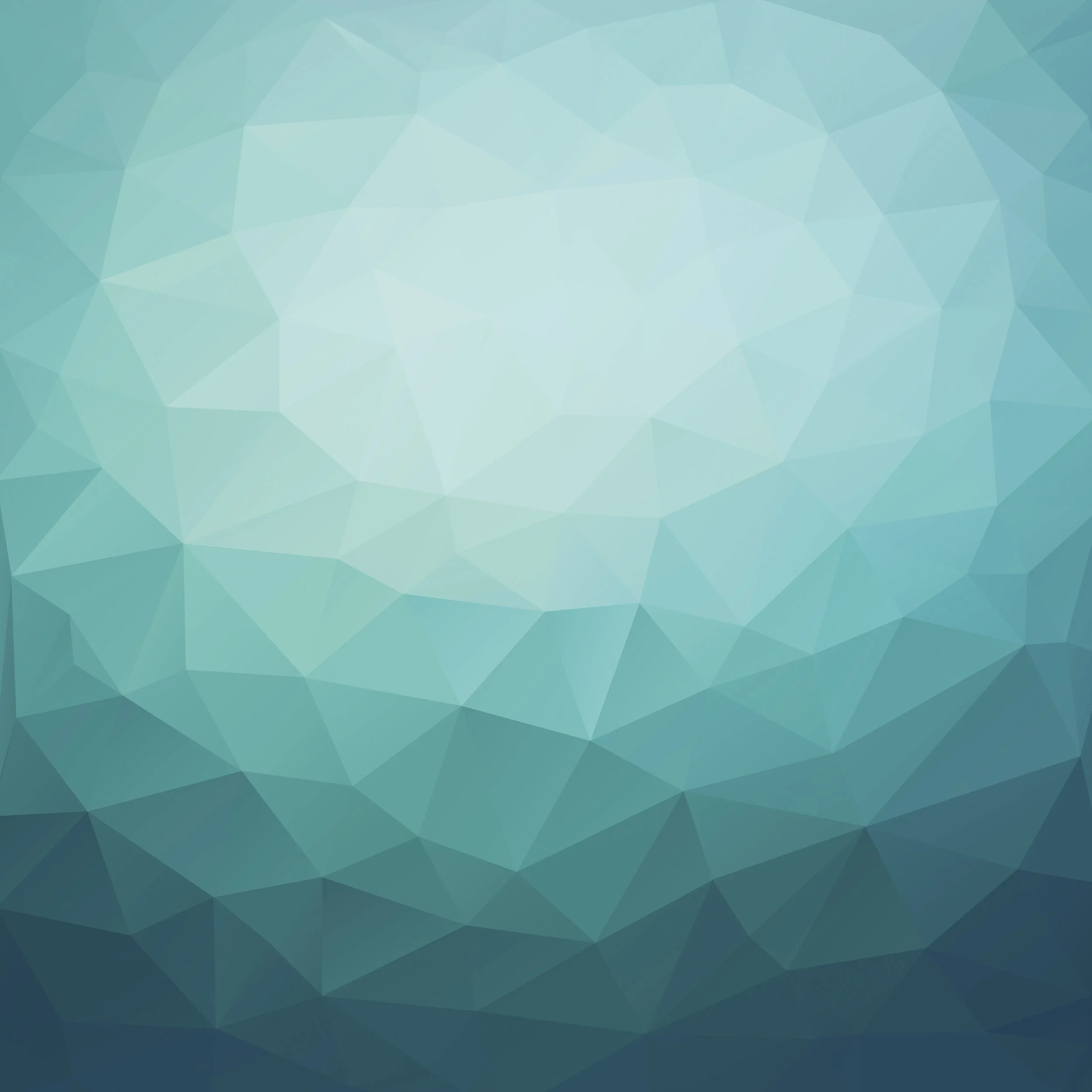 Abstract geometric design with shades of blue and teal in polygonal pattern.