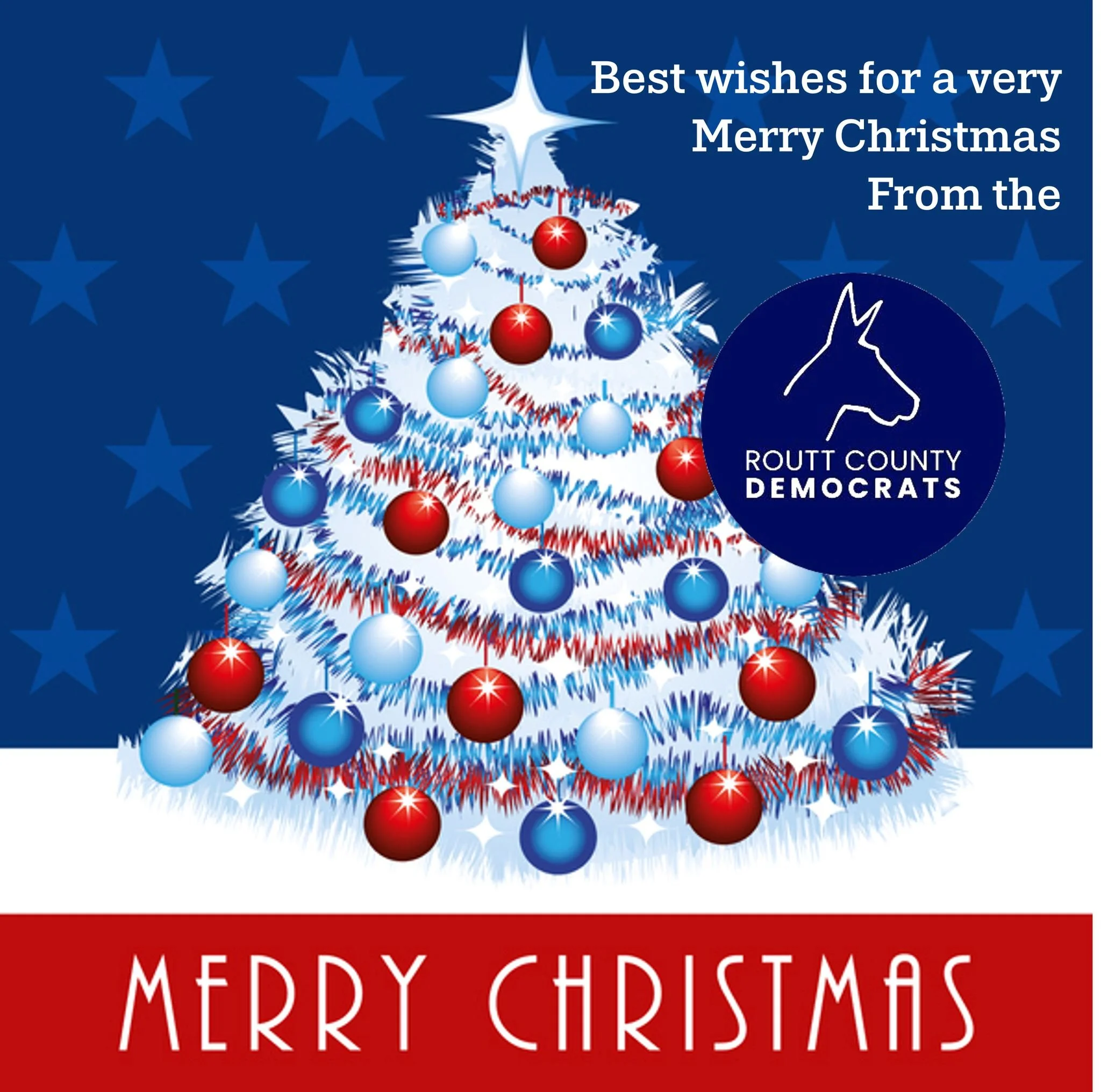 To all who celebrate, best wishes for a very Merry Christmas from the #RouttDems!