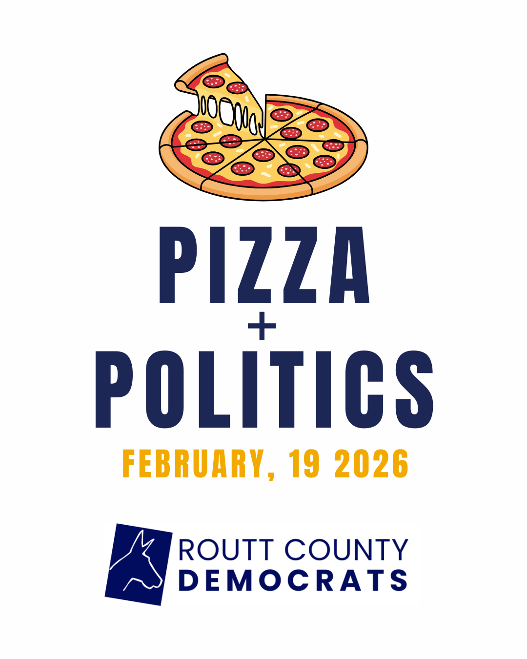 February Pizza & Politics
