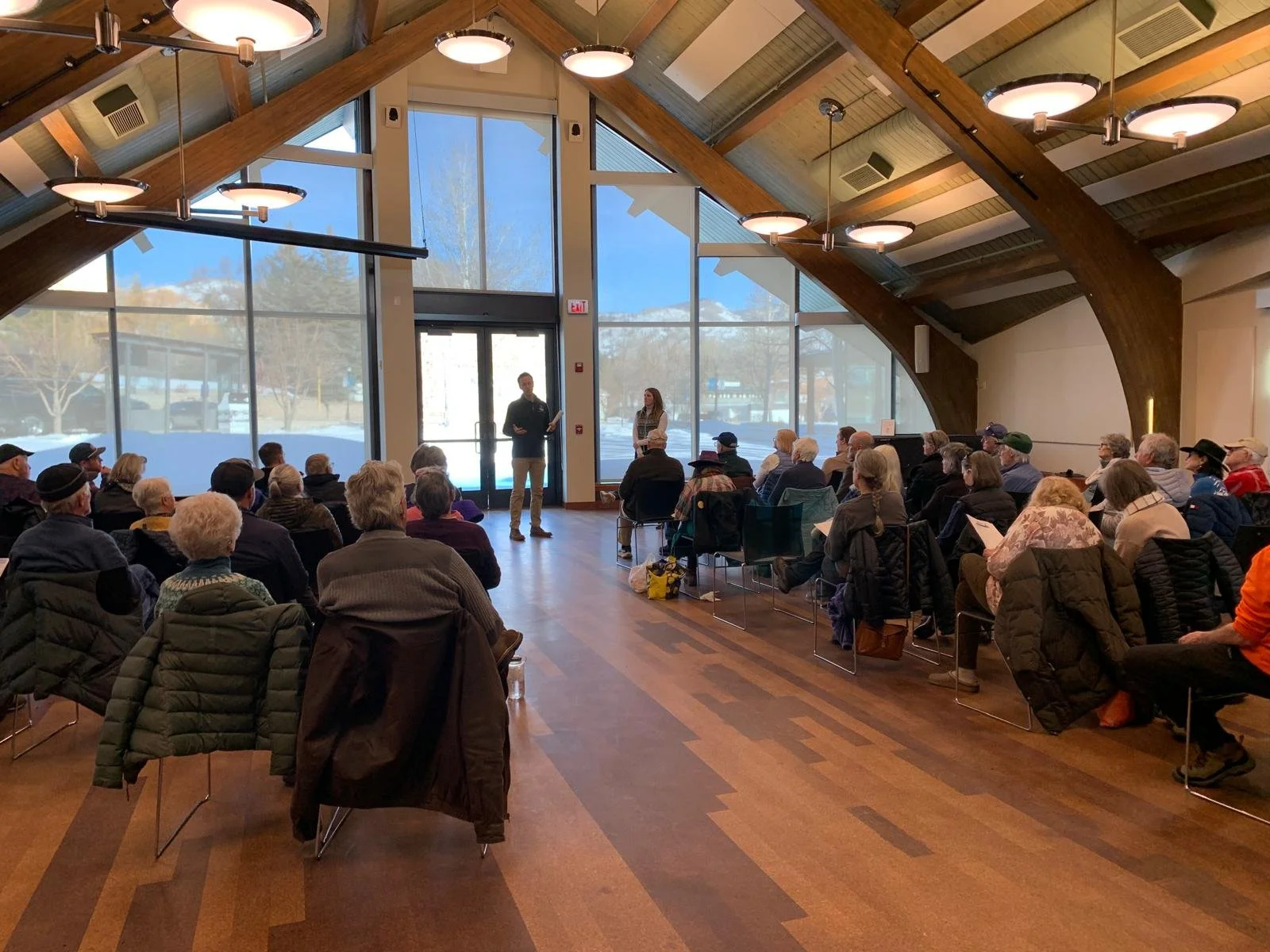 Super thanks to  State Senator Dylan Roberts  and Representative Meghan Lukens for a great Legislative Town Hall and  for their excellent work for Routt County and all of Colorado!  #RouttDems