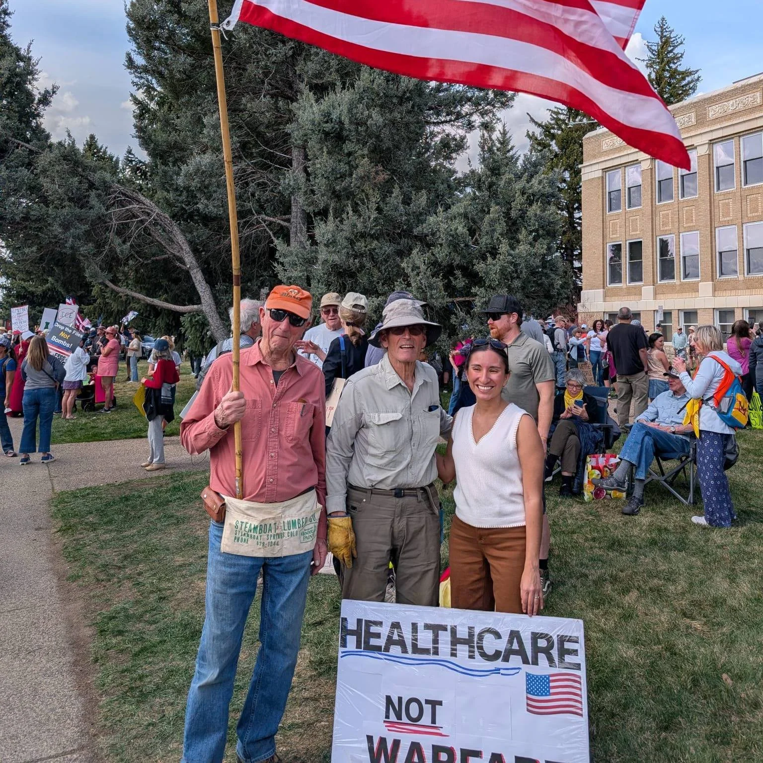 Congrats and Thanks Routt County! 1600+ energized and excited participants at today's #NoKings rally in Steamboat - joining millions globally who came out to let this Administration know that we need affordable healthcare, housing, gas and groceries,