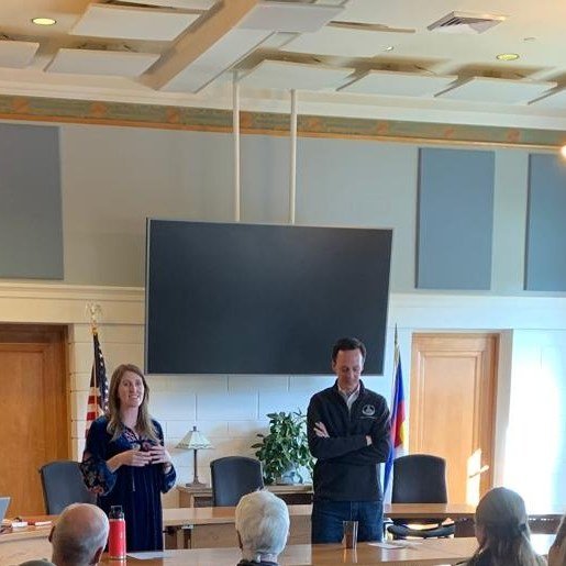 Super thanks to State Senator Dylan Roberts and Representative Meghan Lukens for a fantastic Town Hall and for their great work championing Routt County!  More super thanks to all attendees for your wonderful insight and energy!  #RouttDems