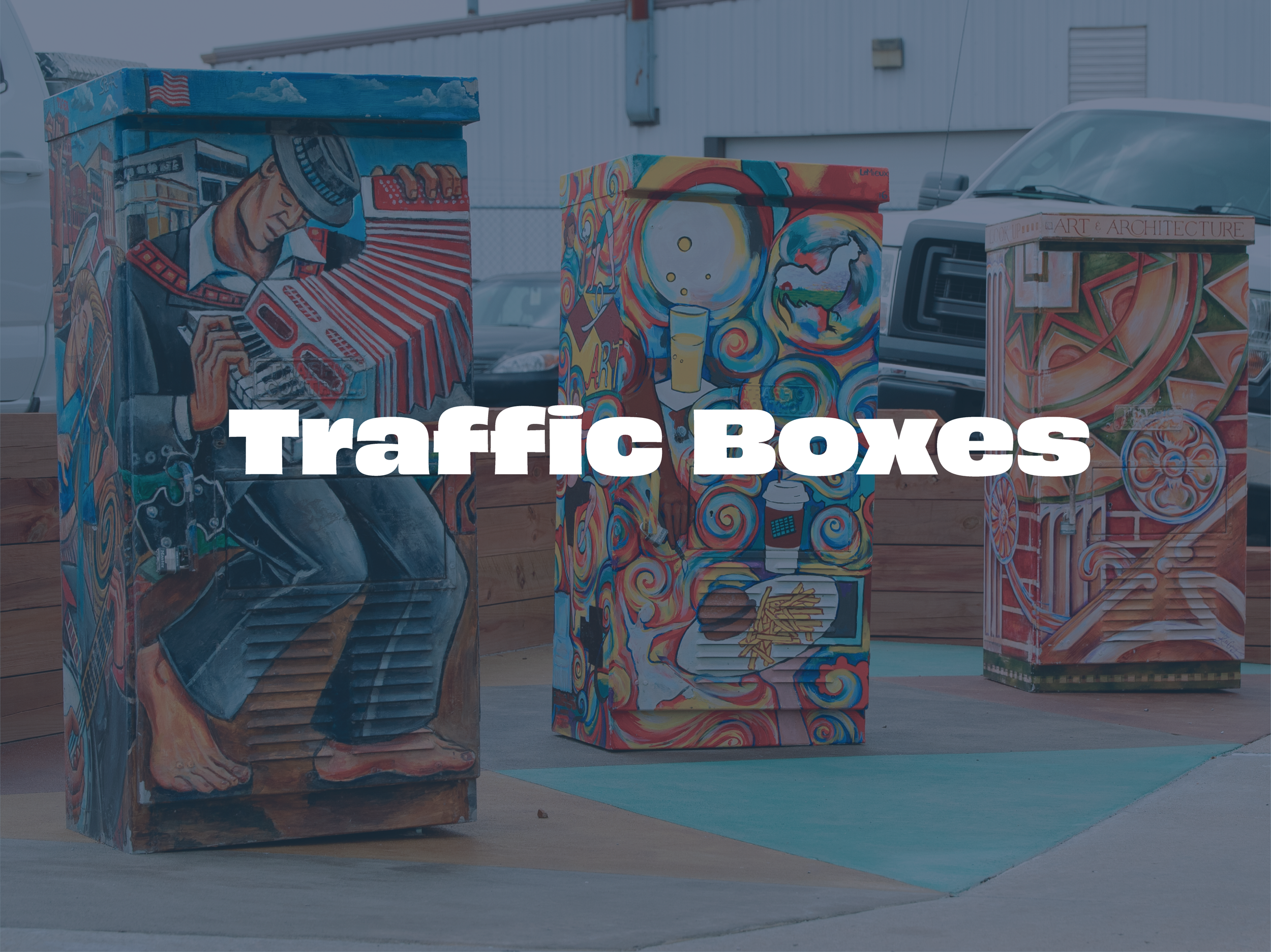 Traffic Boxes by Local Artists
