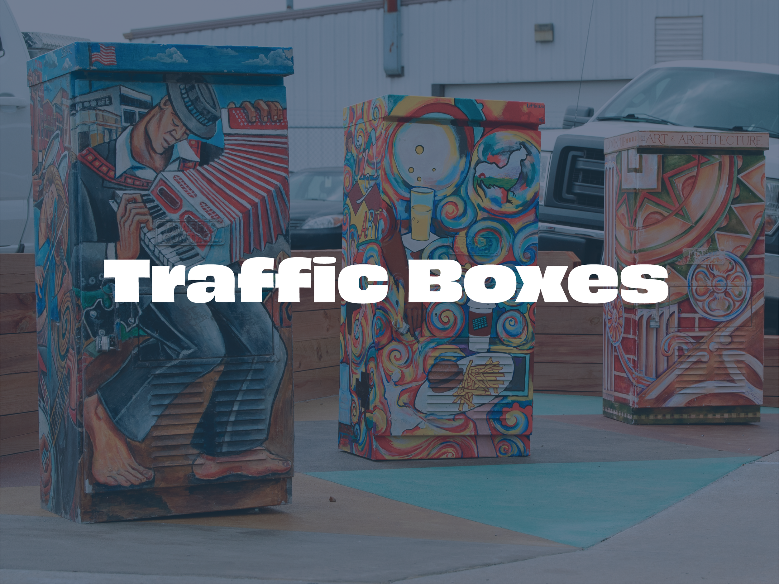 Traffic Boxes by Local Artists