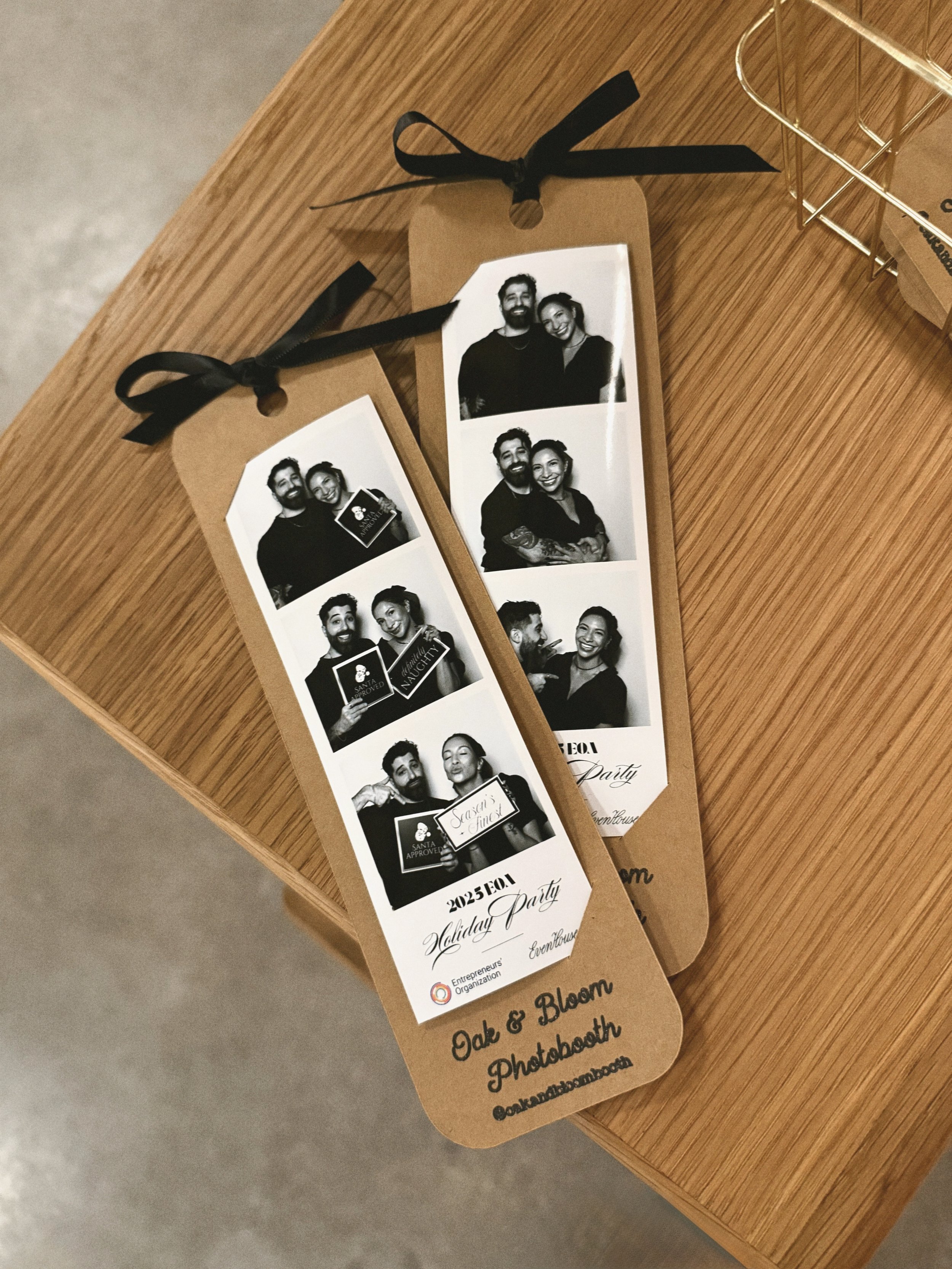 kardashian filter photo strips in bookmark frames