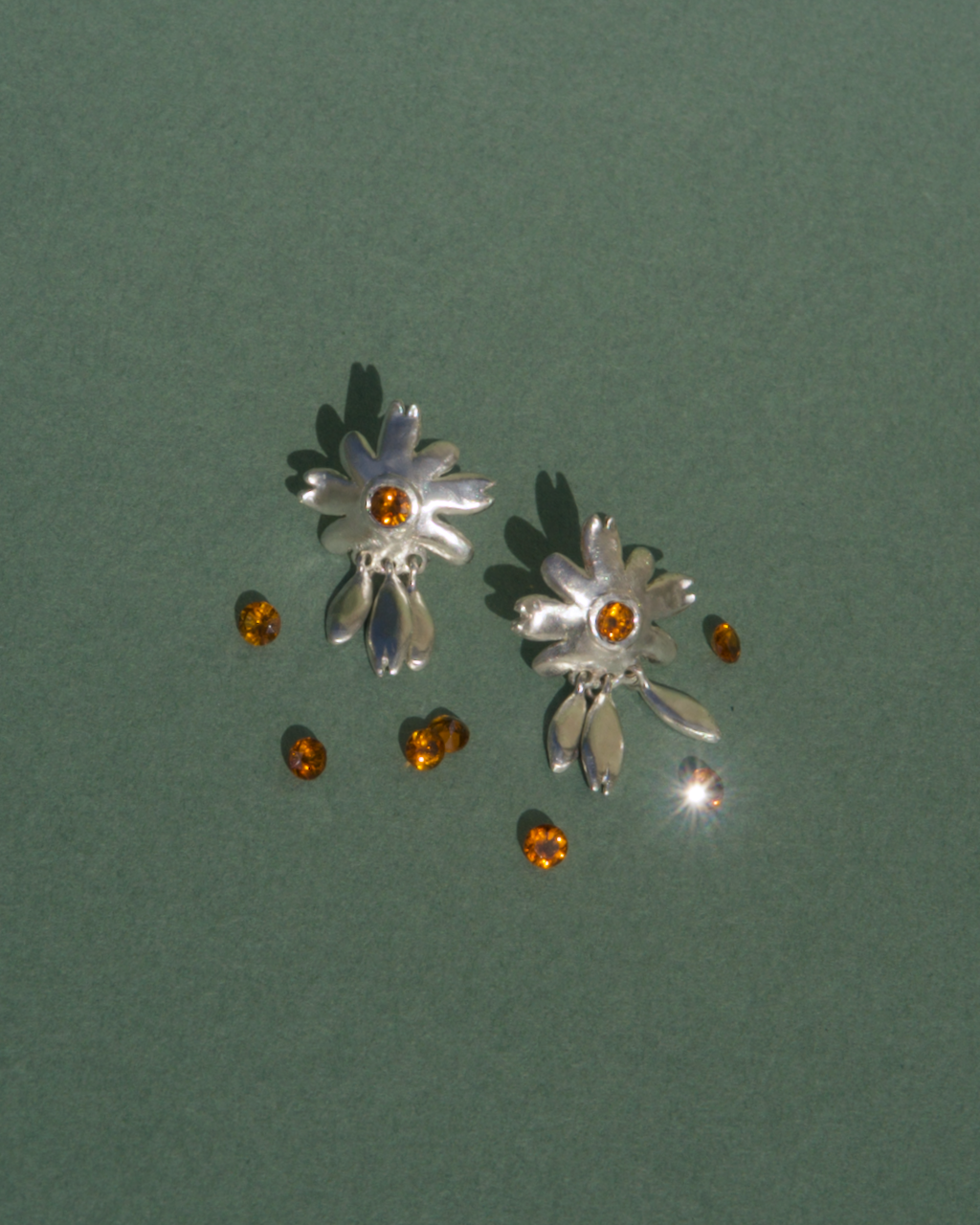 Resting Daisy Earrings (Pair)