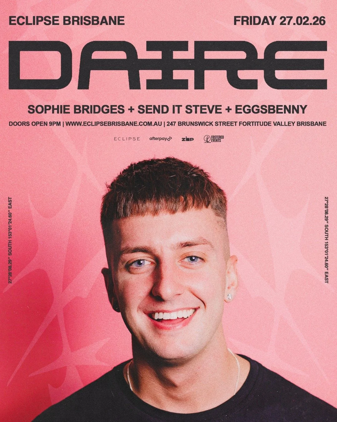 @dairemusic_ is known for high-energy sets driven by dynamic drum work, melodic tension and his signature &ldquo;contemporary nostalgia&rdquo; sound. With a growing catalogue of standout releases and a rapidly expanding global following, his music ha