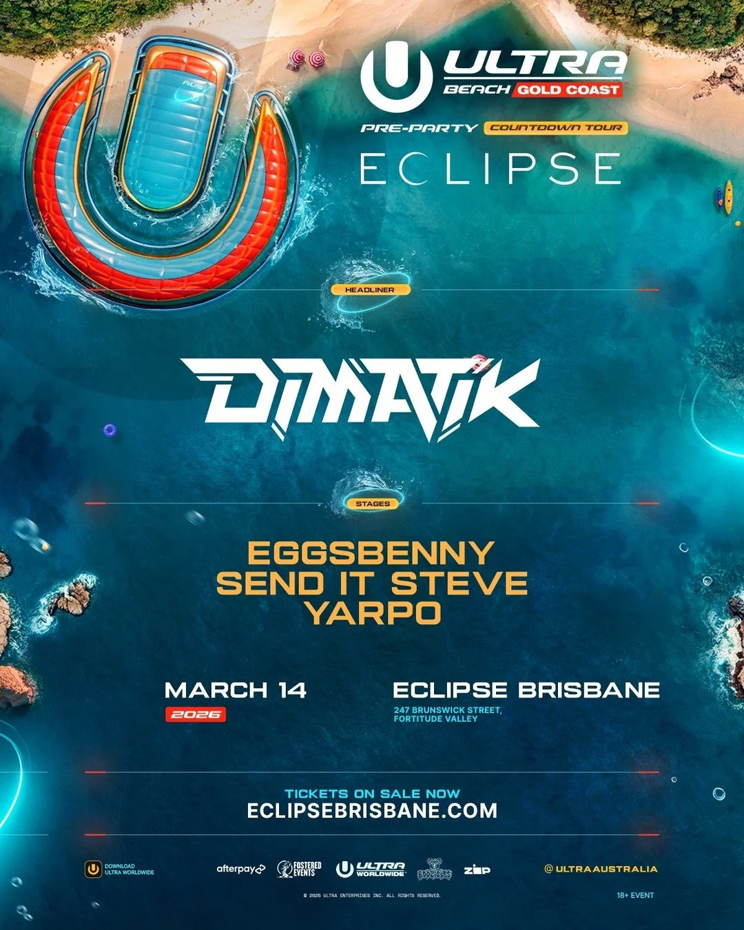 Hard Dance tastemaker, @dimatikmusic brings his heavy-hitting hardstyle and psy trance style to Eclipse!

Known for his stylistic approach, Dimatik has caught the attention of crowds worldwide, earning support from giants like Armin Van Buuren, Tiest