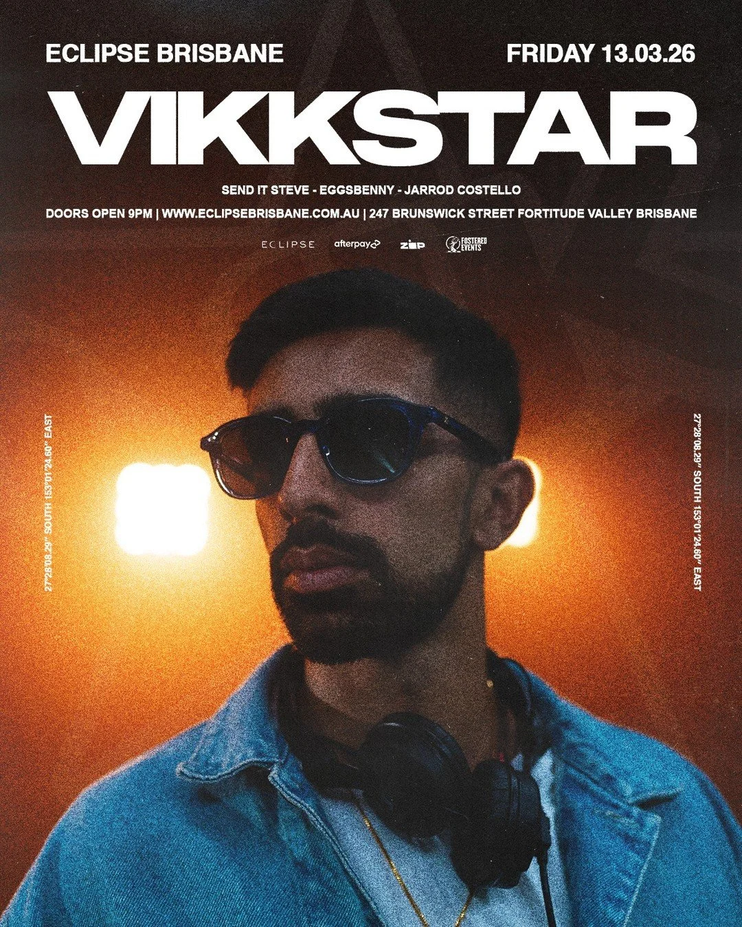One of our fastest selling shows to date, do not wait until the final week for these tickets 🪩

FRIDAY, MARCH 13 | @vikkstar w/ @send_it_steve.mp3 + @eggs8enny + @jarrodcostellomusic