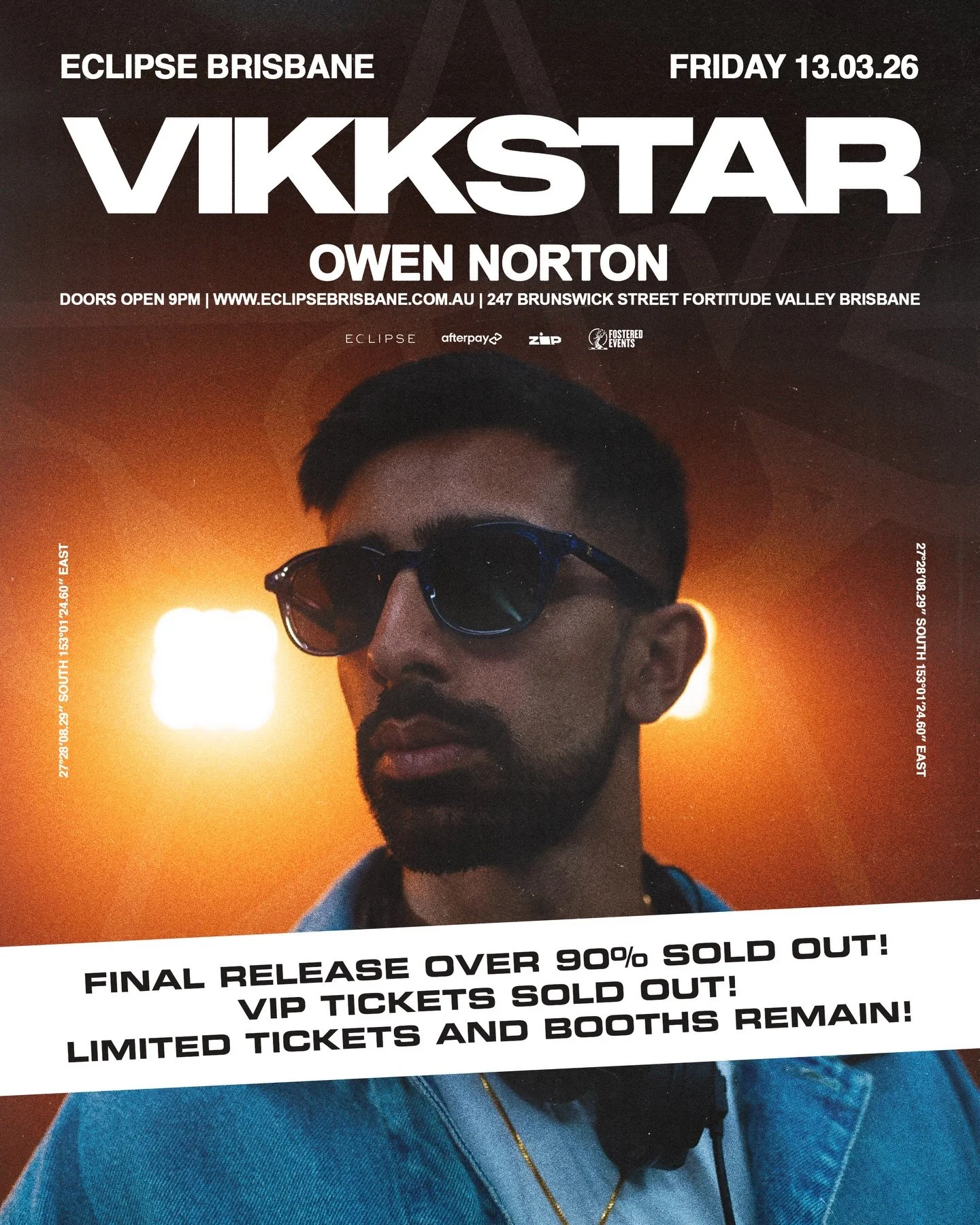 @owennorton joining an already stacked lineup this Friday for @vikkstar (THIS WILL SELL OUT).

Final tix in bio.
Party now, pay later with Afterpay + Zip.