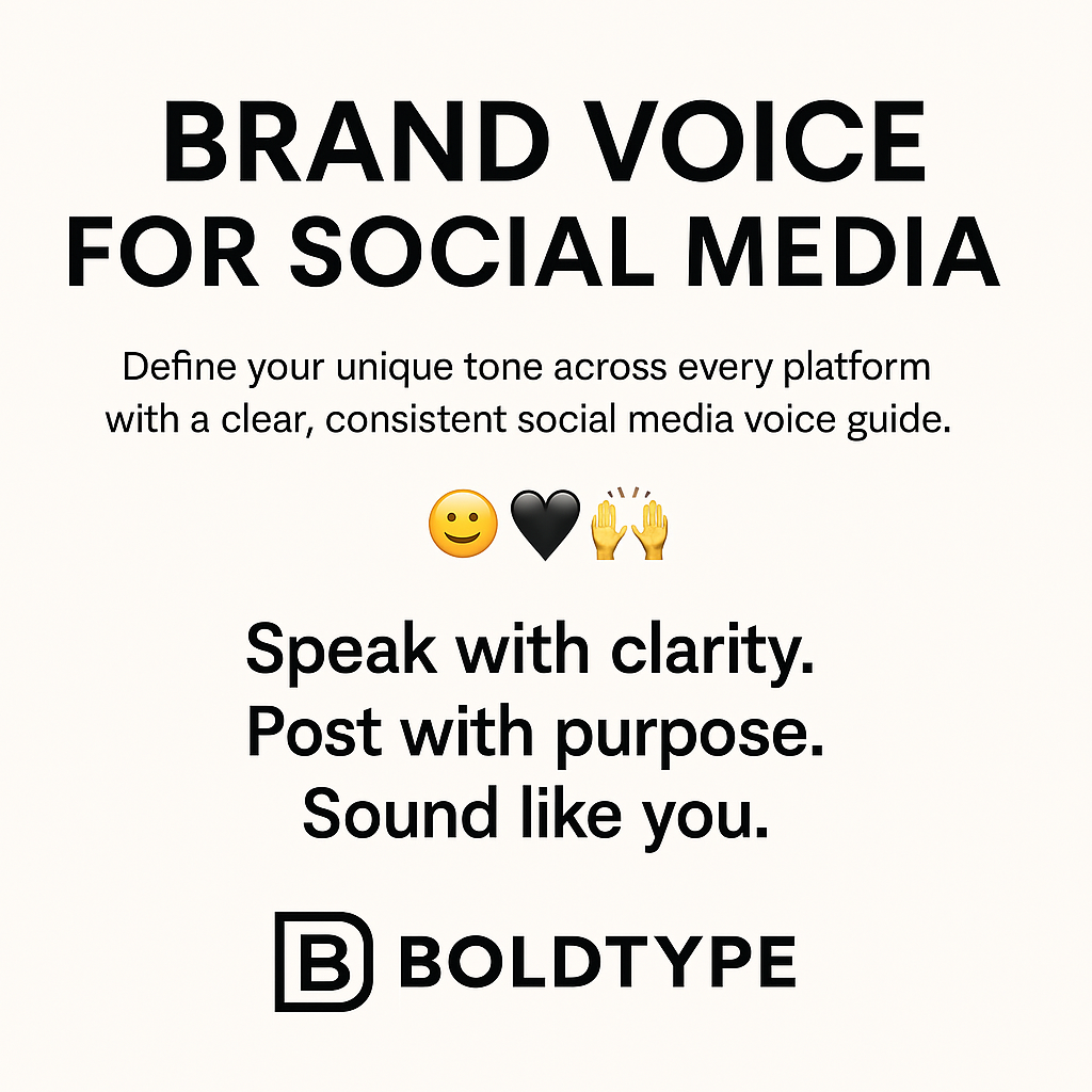 Brand Voice For Social Media Essentials Package