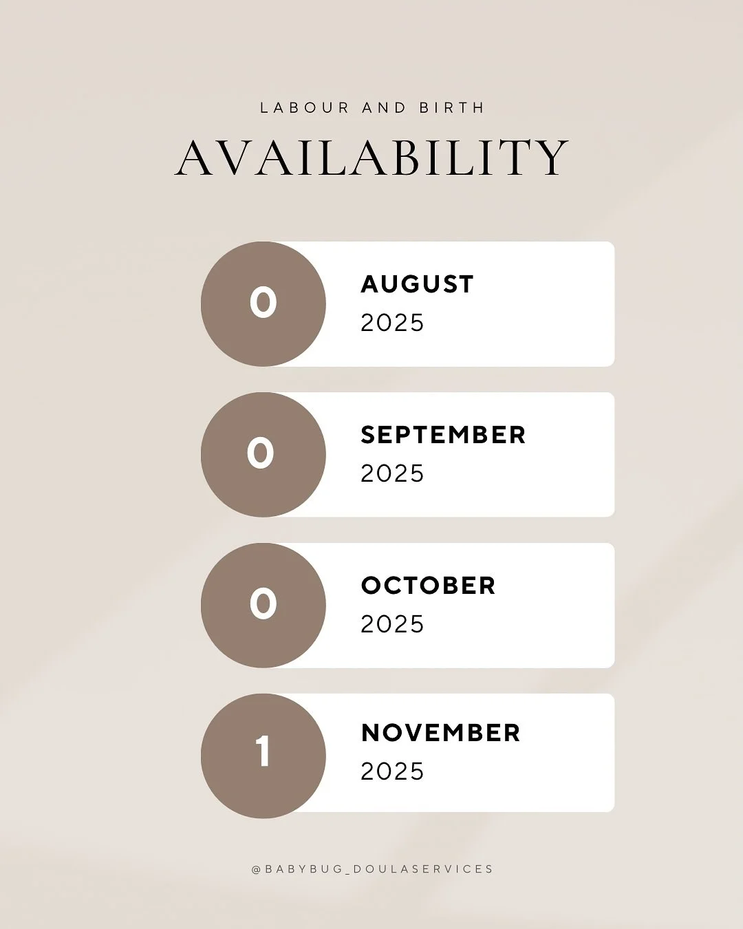 ✨ Updated Availability ✨

It fills my heart with so much gratitude to share that I&rsquo;m already booking into April 2026!! 💕

Each family I walk alongside is so unique, and it&rsquo;s truly an honour to be welcomed into such an intimate, life-chan