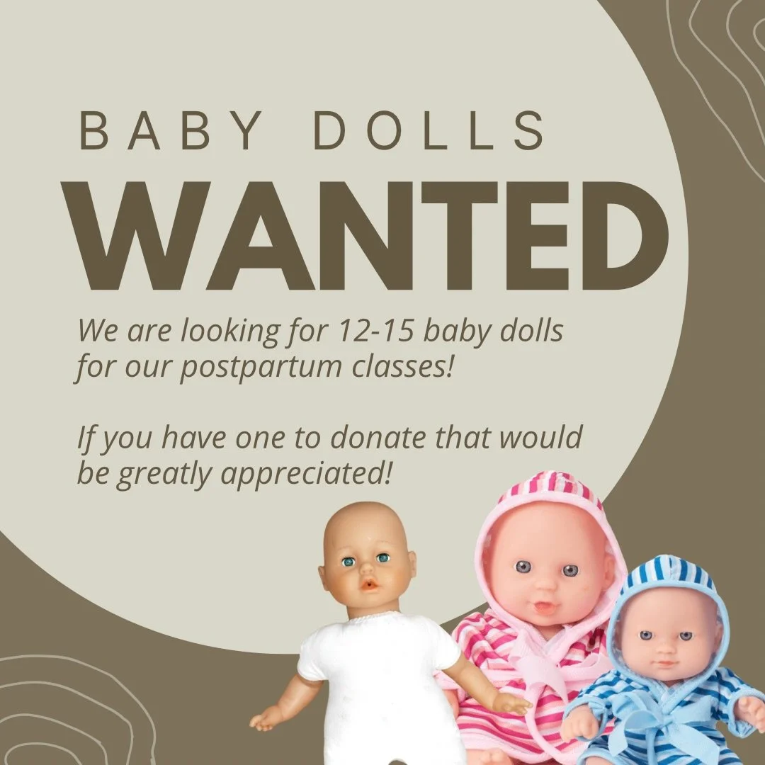 ✨ Community Ask 💛 ✨

Baby Bug is growing, and we&rsquo;re getting ready to offer even more hands-on, immersive postpartum classes for new and expecting parents 🤍

We&rsquo;re currently looking for 12&ndash;15 baby dolls to use in our classes.
They 