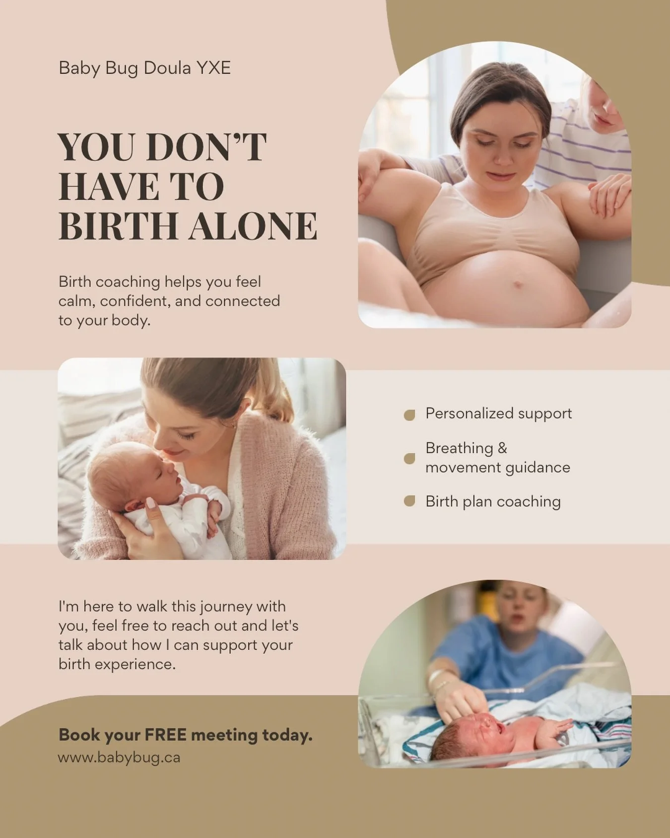 You don&rsquo;t have to do this alone 🤍

Birth is powerful but it can also feel overwhelming. Having the right support can change everything. I&rsquo;m here to help you feel calm, confident, and connected to your body every step of the way.

From pe