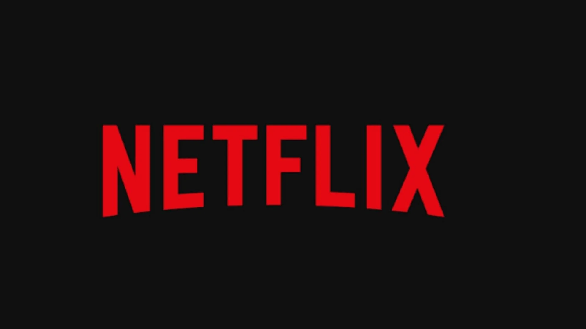 Netflix logo on a black background
