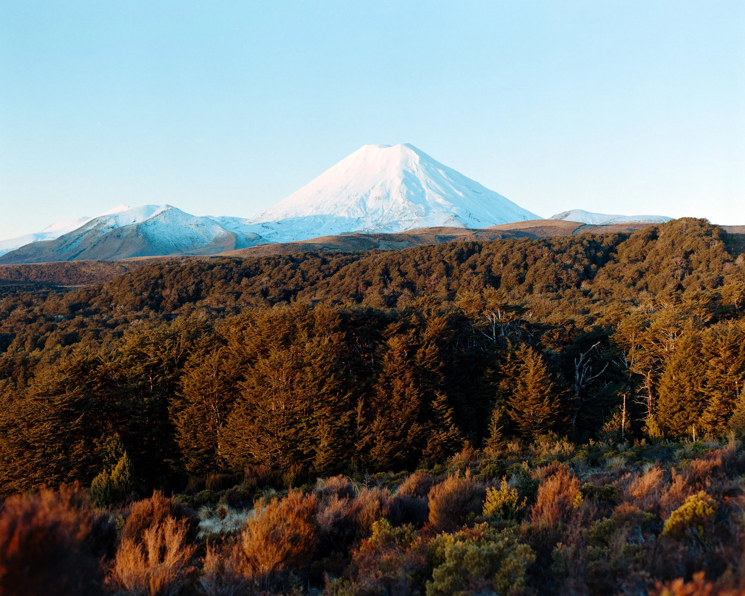 Mount Ngauruhoe from Taranaki Falls Track