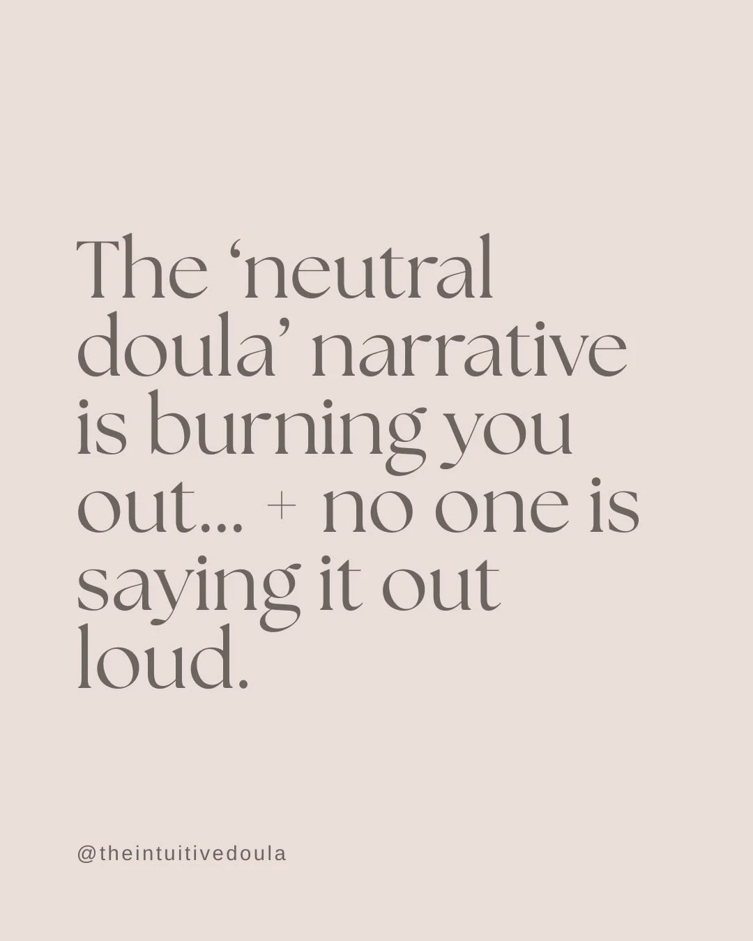 Trust me when I say choosing to niche down + work in alignment with my values, truly changed things for me. 

For many years I told myself that I could have an impact supporting all births. But the reality, I burnt out just trying to hold space for b