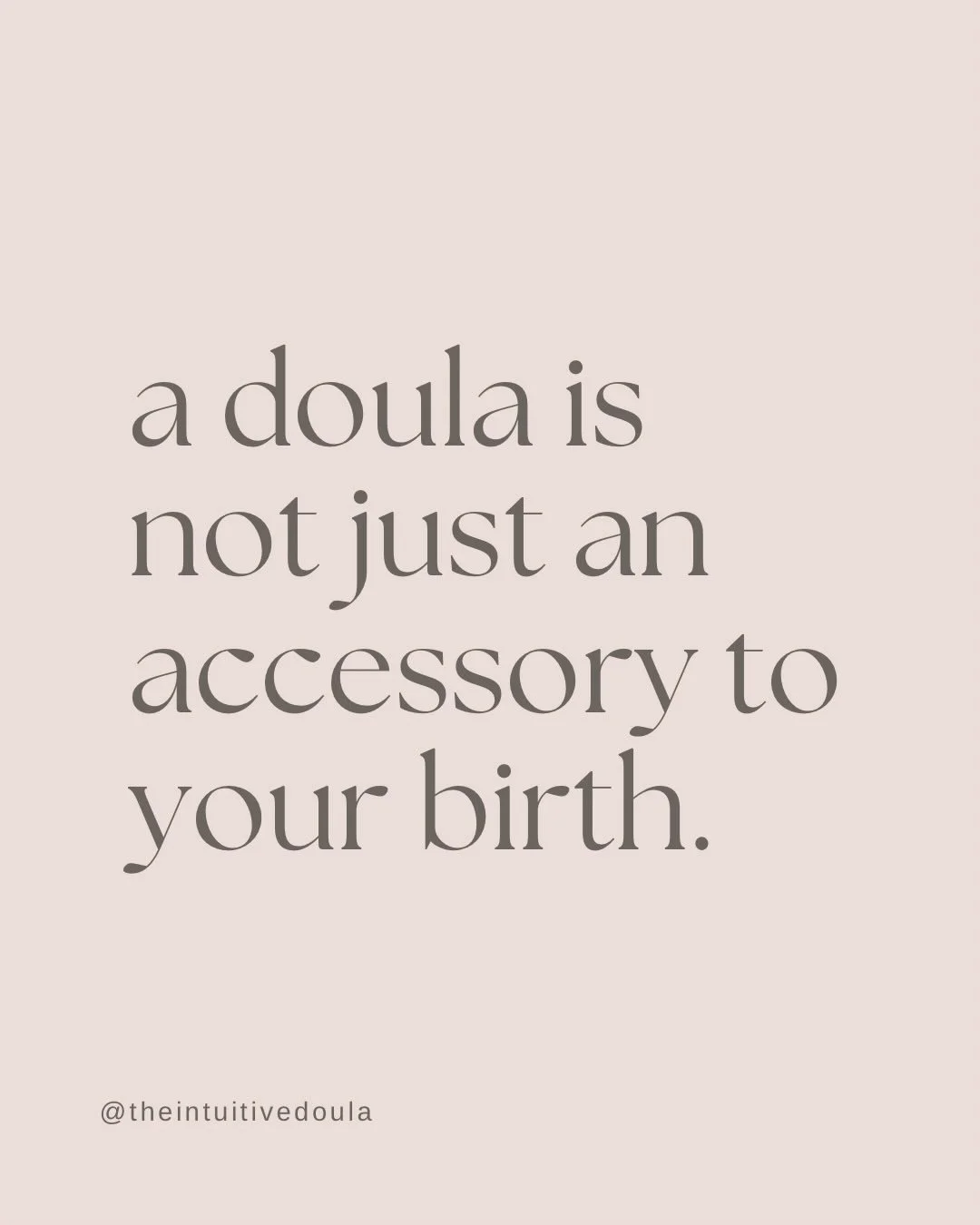 I&rsquo;ve seen first hand what happens when hiring a doula becomes a box-ticking exercise. when the deeper preparation hasn&rsquo;t been done + the expectation is that support alone will carry the whole experience. 

I don&rsquo;t say this to dimini
