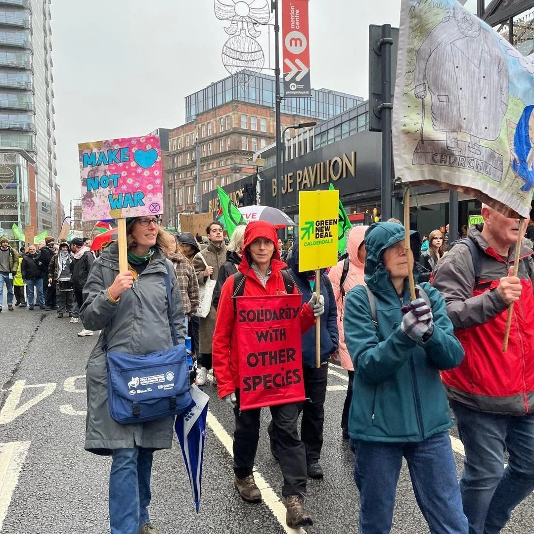 Did you spot any of our Craftivists' banners at the COP30 rally last week? ⠀
⠀
Join a community of creatives who are passionate about changing the world for the better - find out more at our website (link in bio)