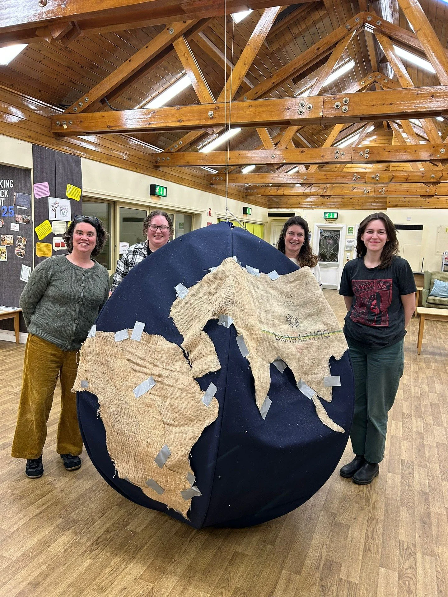 The Globe representing our Climate Racism campaign is coming on very nicely! Thank you so much to everyone who's been part of this campaign so far - keep an eye on this page for details of how you can Stitch Solidarity with us and contribute a heart 