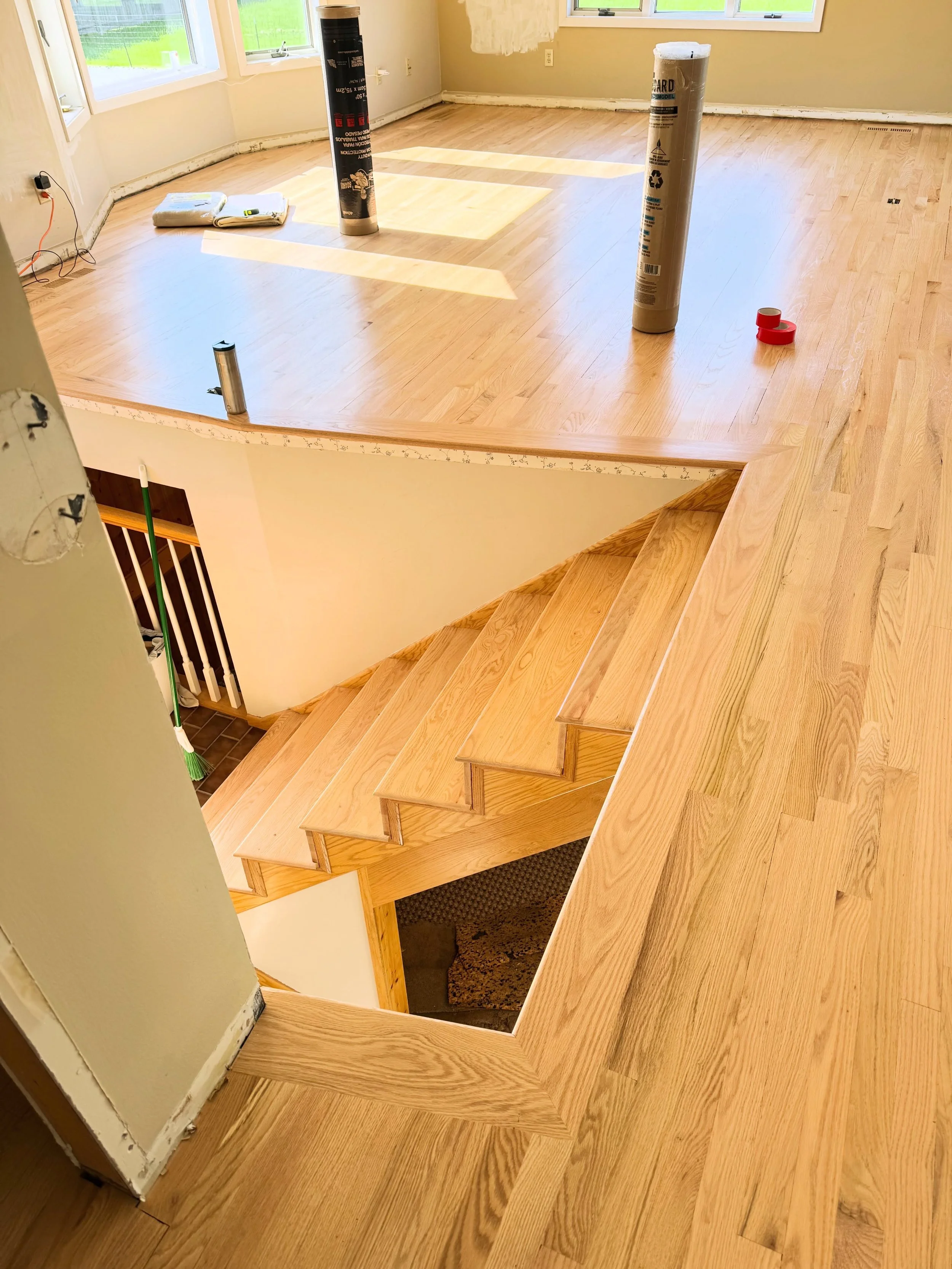 Day 1 of this Loretto, MN railing, Stay tuned for a Scandinavian influenced design!