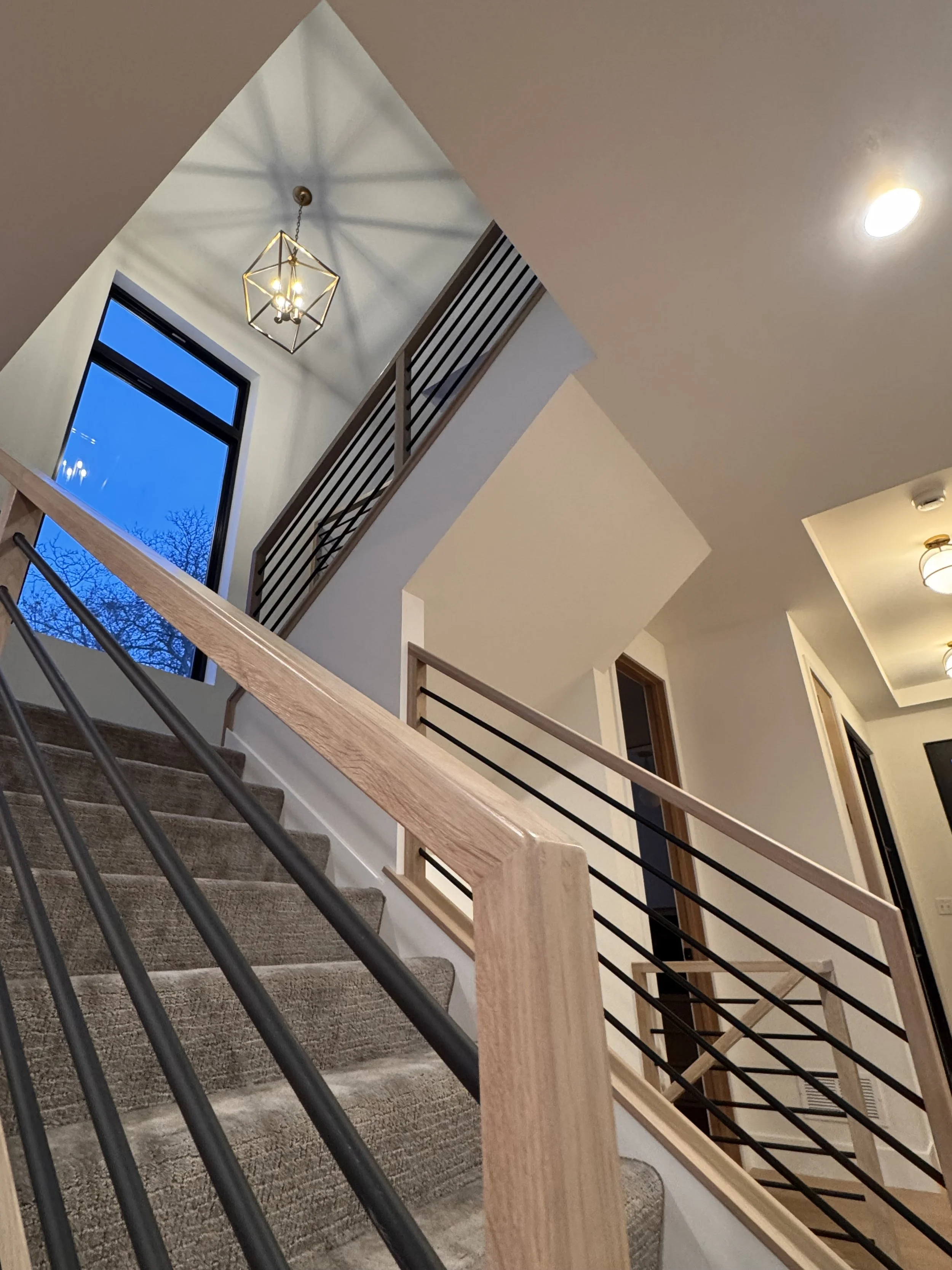 Edina, MN. New Construction, Modern Design, full trim package, cabinetry and custom railings