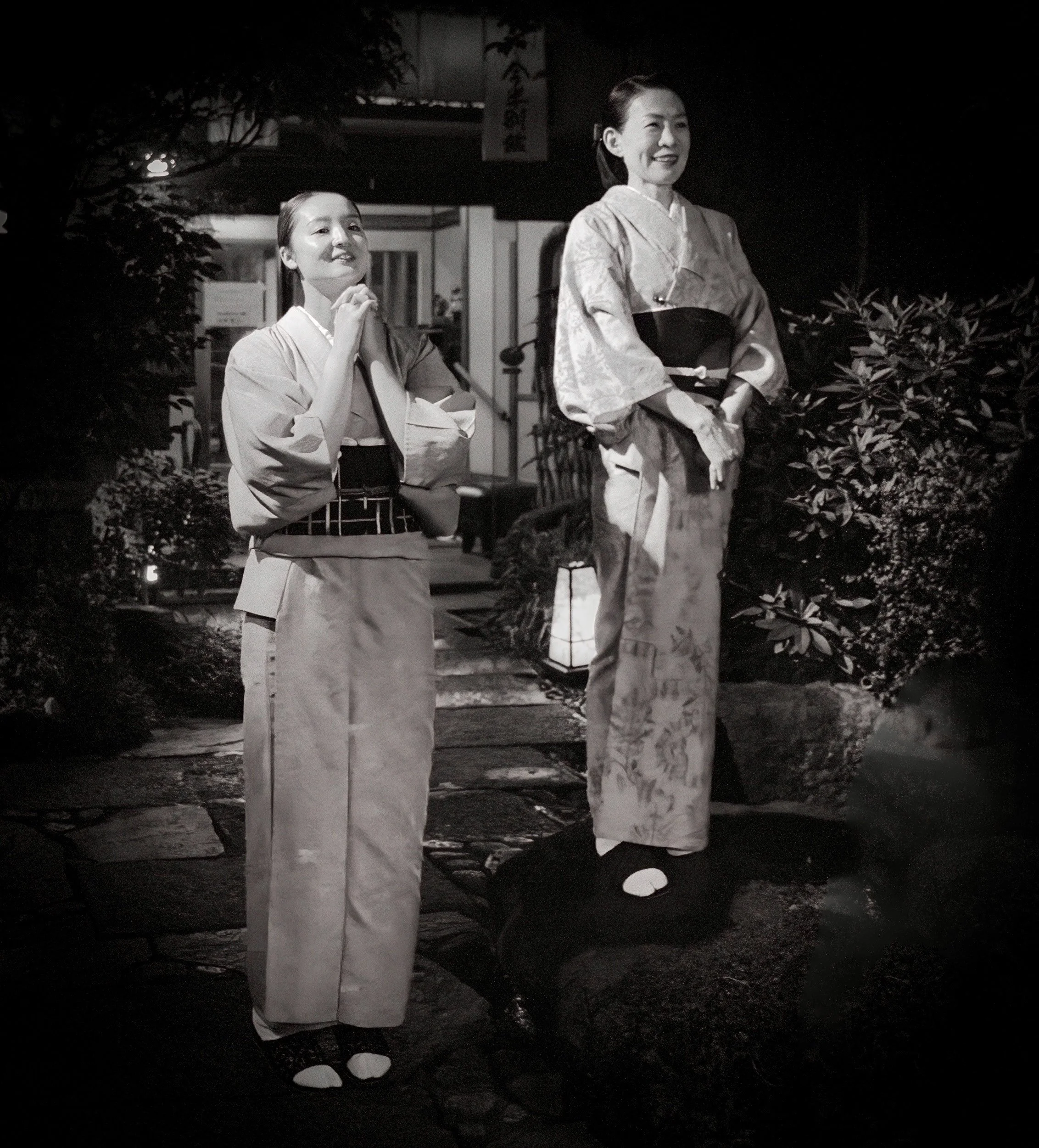 sanja ladies preciating bnw.jpeg