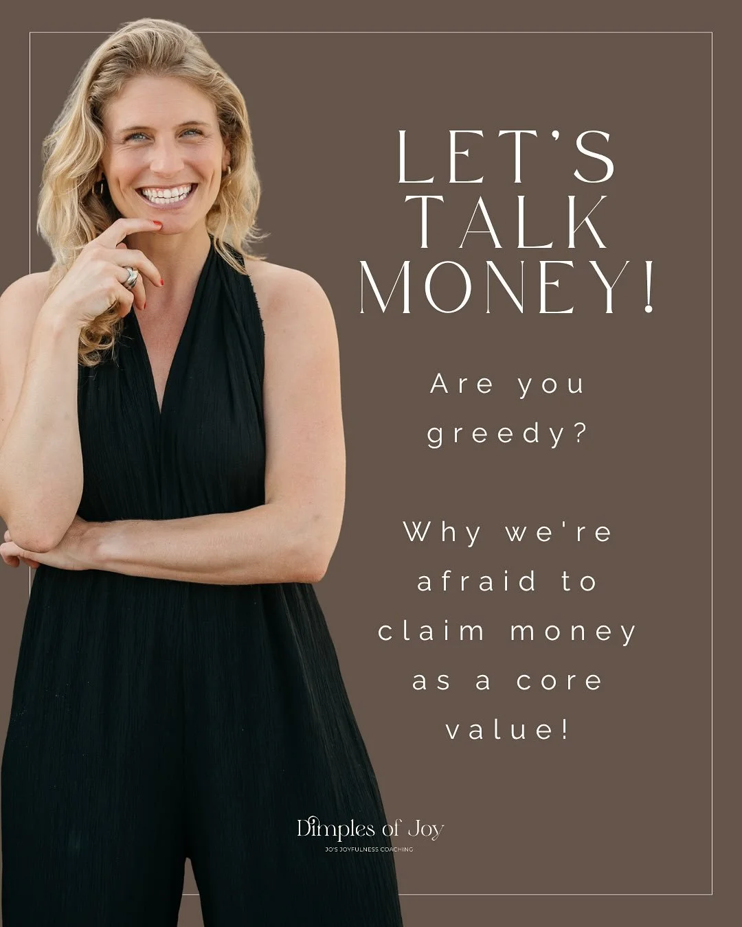 Speaking of core values - In almost every coaching relationship, money comes up. 💸

And almost every time, there&rsquo;s shame around admitting it matters.

But when we dig deeper, it&rsquo;s never really about the money itself. It&rsquo;s about fre