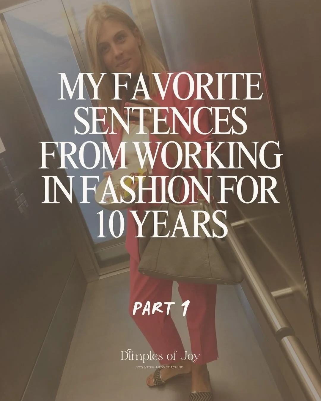 And of course not favorites! 🥹 There are always sentences on repeat. 🙈

What are yours? 
Let me know 👇

PS: Maybe I make a series out of it 😉

#career #fashion #change #fashioncareer #coaching