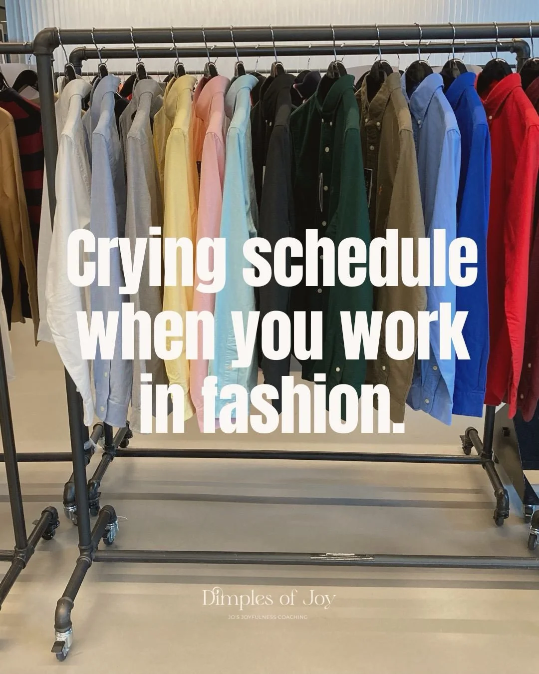 This was me. 

Especially when I worked for an e-com brand. Deadline after Deadline. Too many brands. 

Later on, it became more and more difficult to control. So I always carried make-up with me to cover up that I just cried in the bathroom.

4 year
