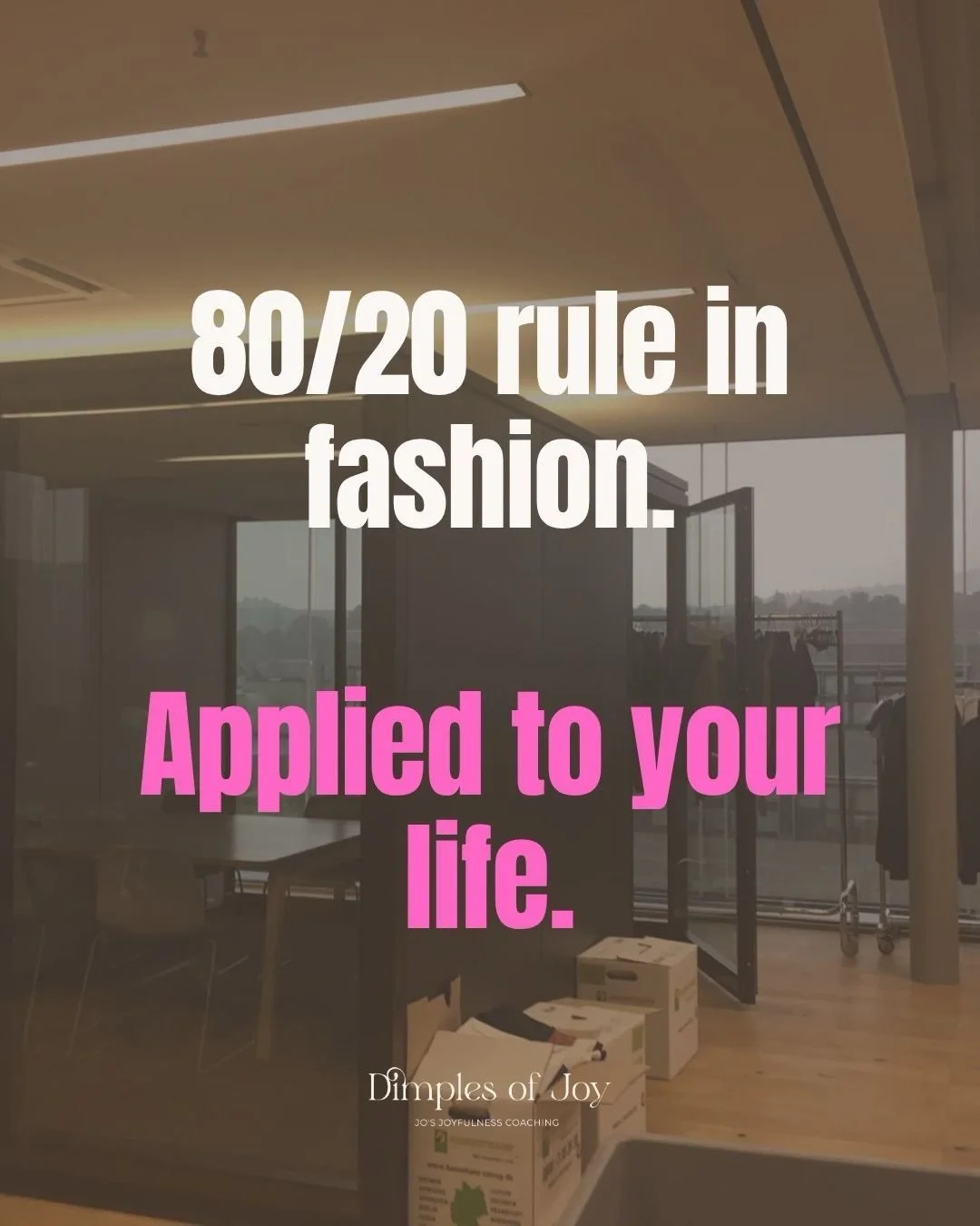 The first thing you learn in fashion... 80/20&hellip;

What do you think?

#career #fashion #corporatefashion #careerinfasion #coaching