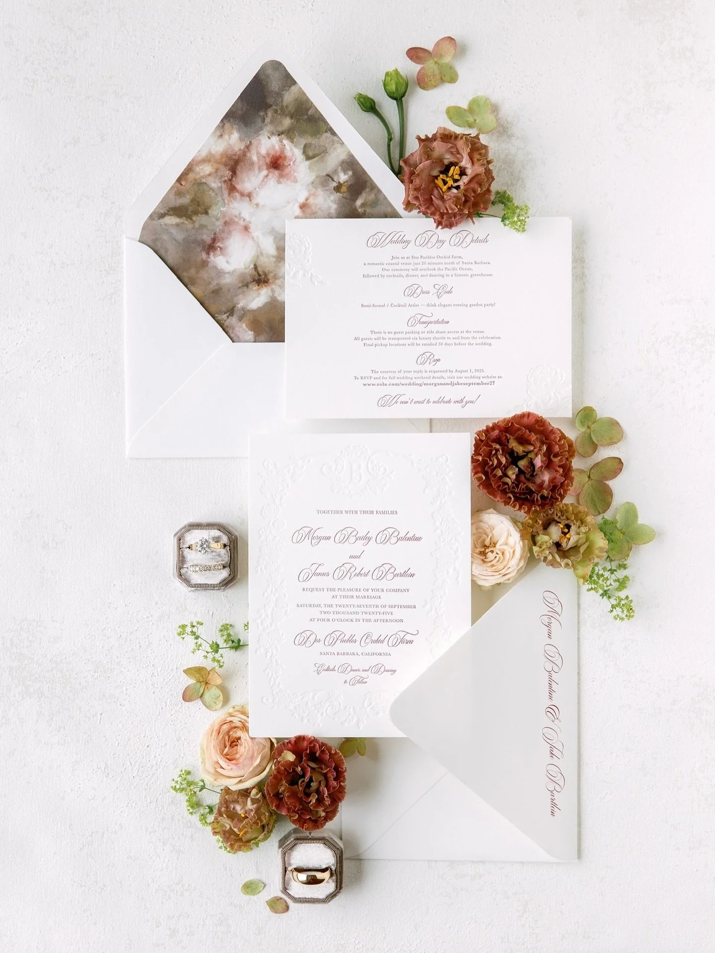Sneaks and peeks at M+J&rsquo;s special day! Thank you two for trusting us and being such a pleasure to work with every step of the way. 😉 
.
.
.
Planning &amp; Design: @amazingdaysevents 
Venue: @dos_pueblos_orchid_farm
Hair &amp; Makeup: @teamhair