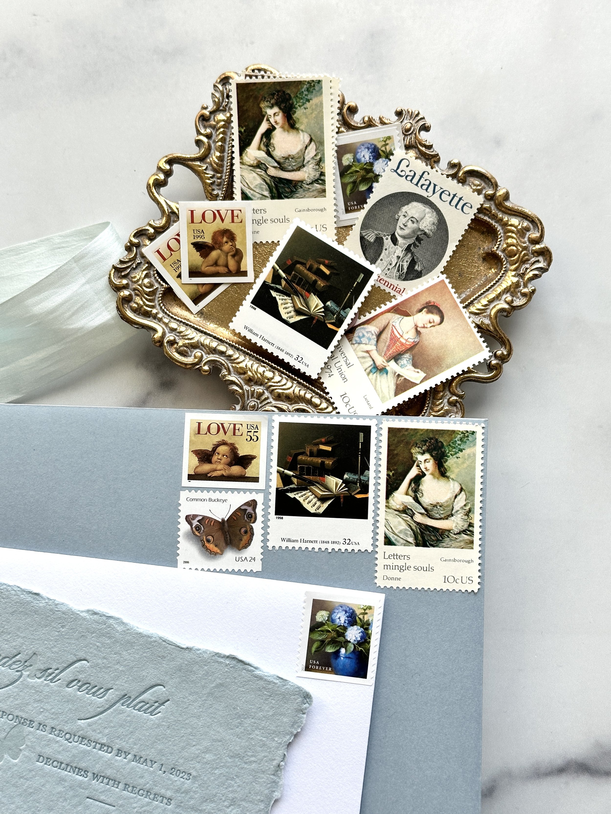 Curated Vintage Postage