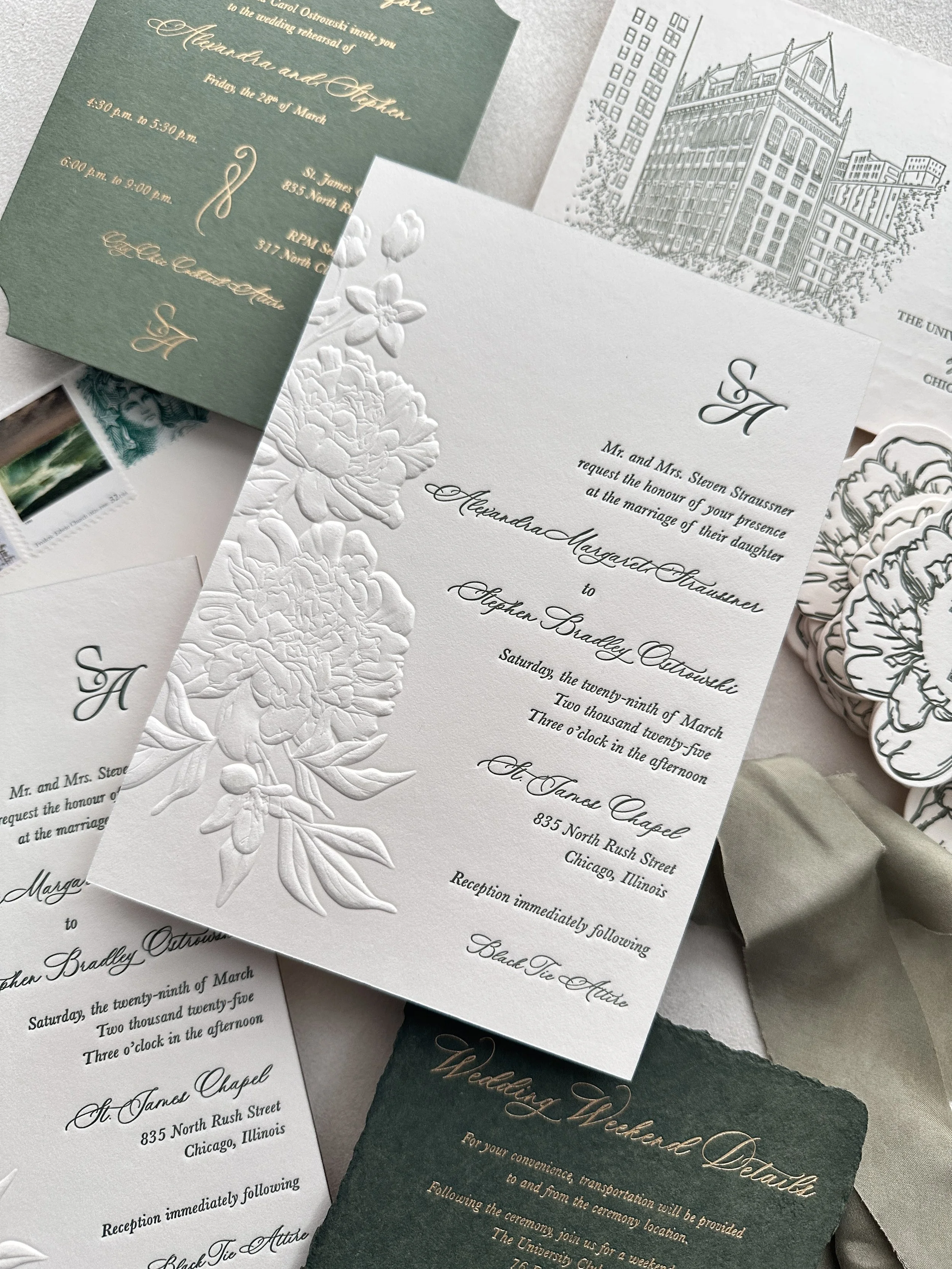 The Floral Em-Bossed Collection