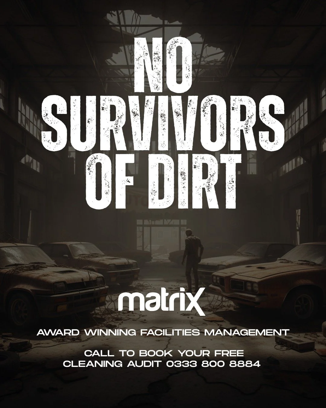 ☣️ In a world taken over by dust and decay&hellip; one team still fights for clean.
No cobwebs. No grime. No post apocalyptic mess too tough to tackle.

#ApocalypseClean #AfterTheDustSettles #FacilityReborn #HalloweenVibes