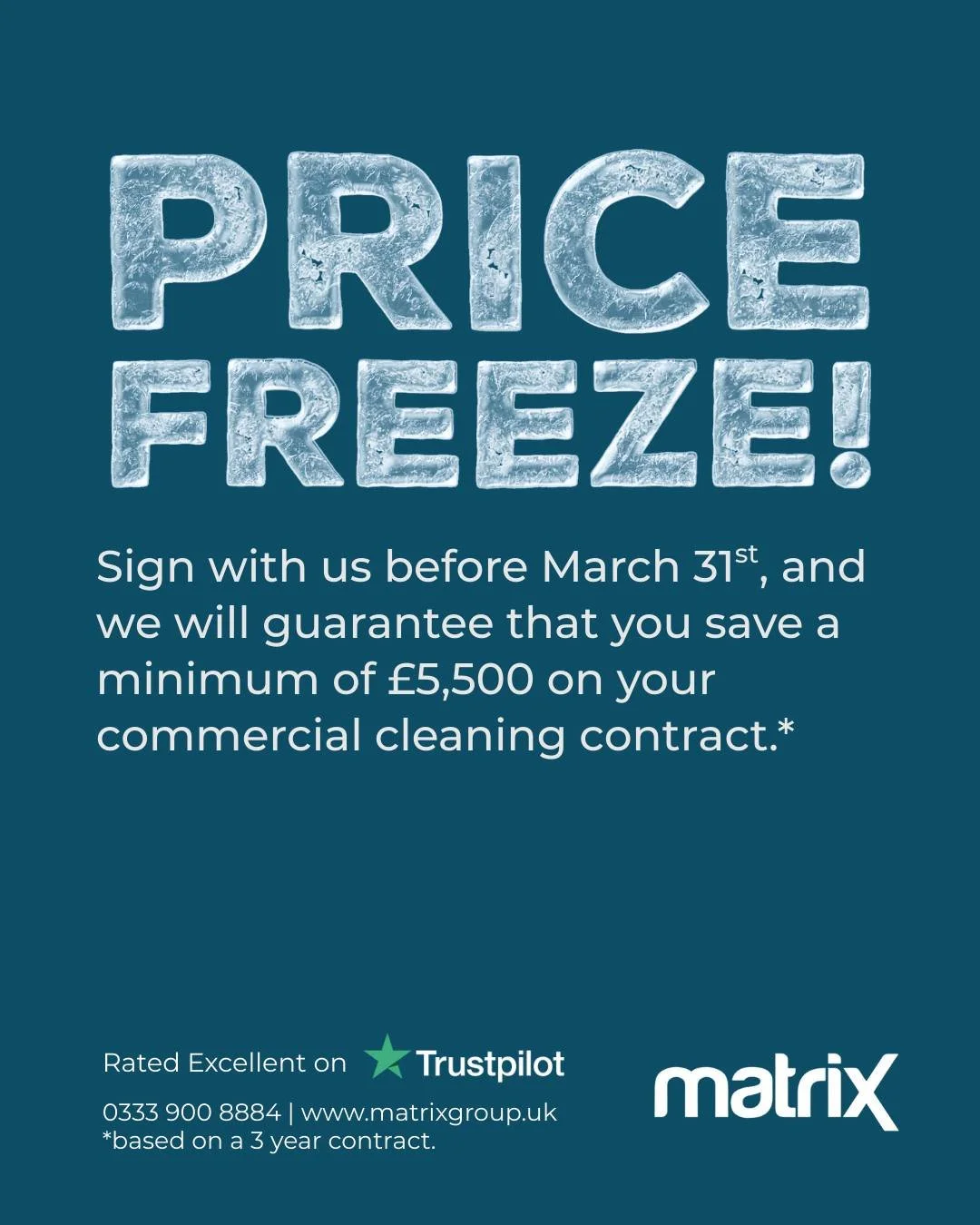 At Matrix, we&rsquo;re helping local businesses future-proof their facilities spend. By securing a multi year agreement now, you can lock in our current rates and avoid the inevitable price hikes hitting the industry in 2026.
➡️ Get in contact to boo