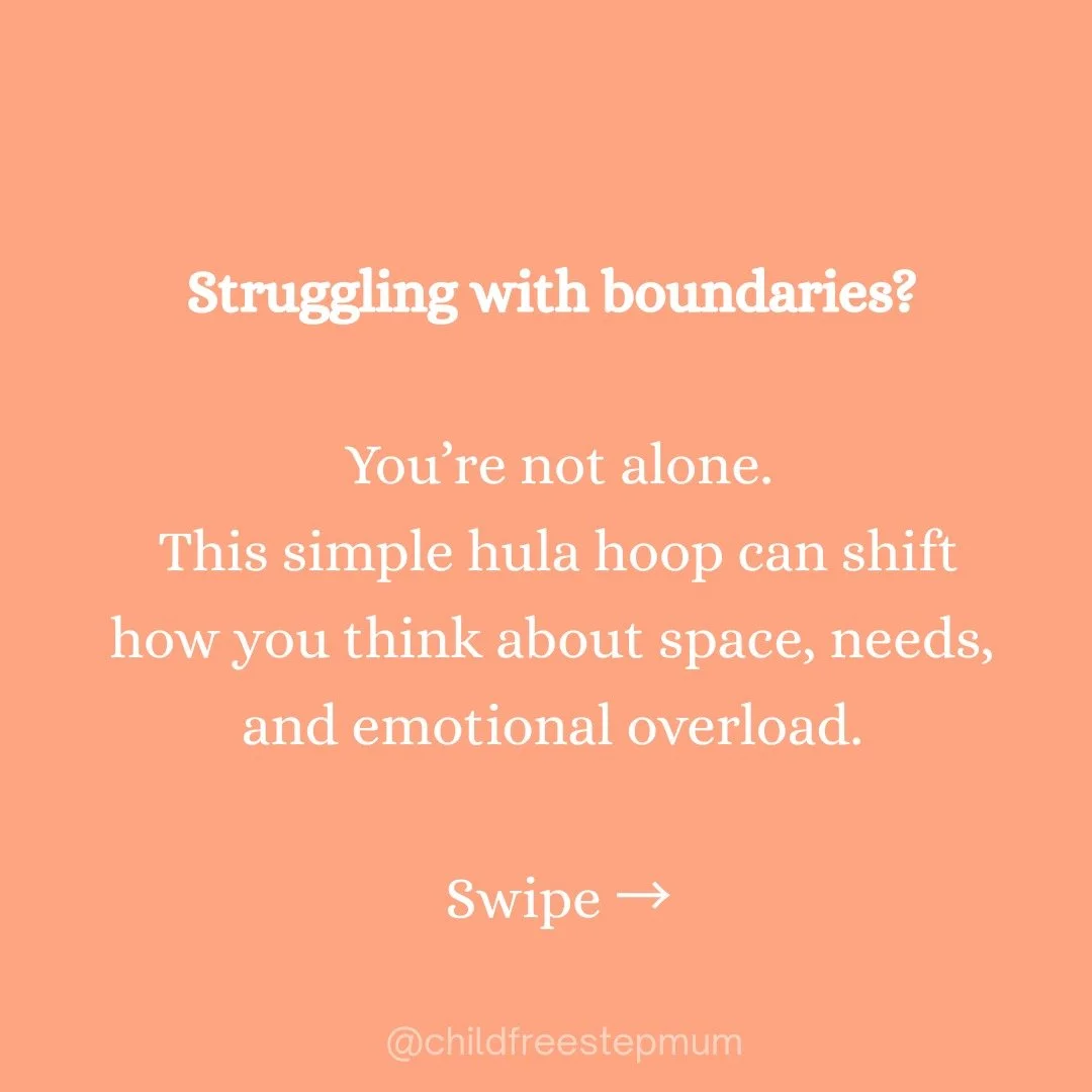 Feeling drained, stretched, or like you’ve disappeared into other people’s needs?
This hula hoop visual might help you get clearer on what’s yours—and what’s not.
Boundaries aren’t selfish.
They’re how we st