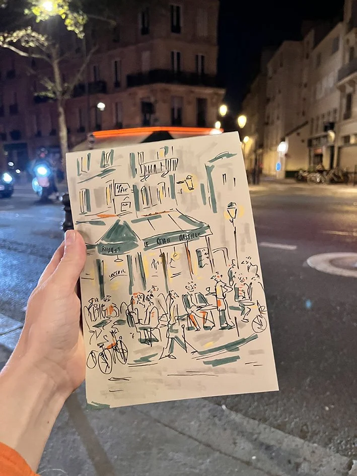 Bistro at night