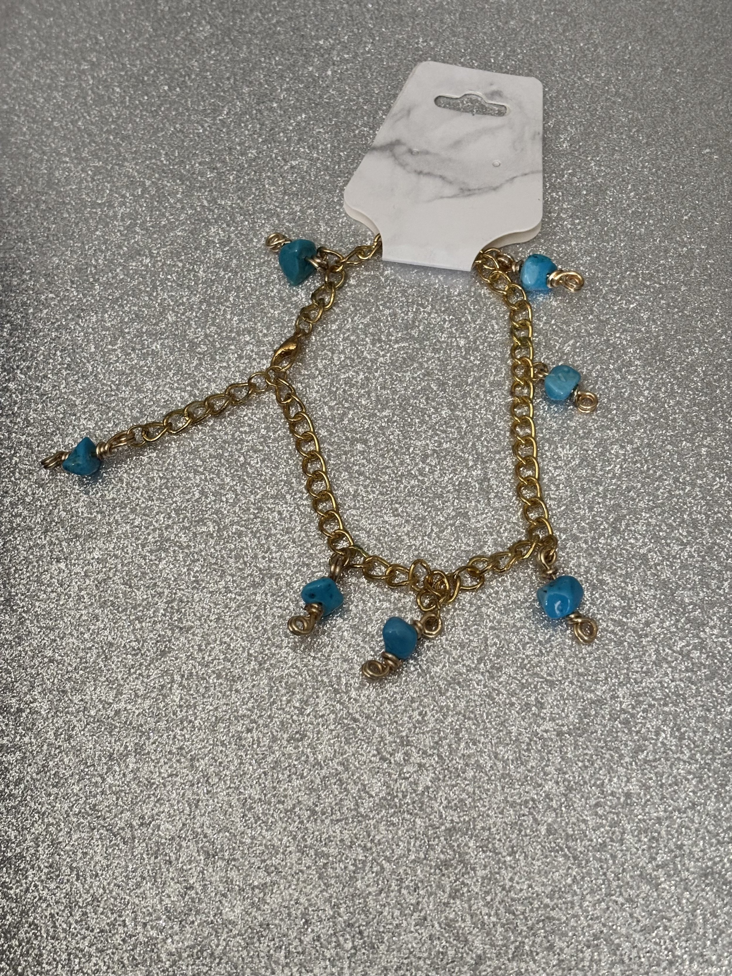 Turquoise anklet